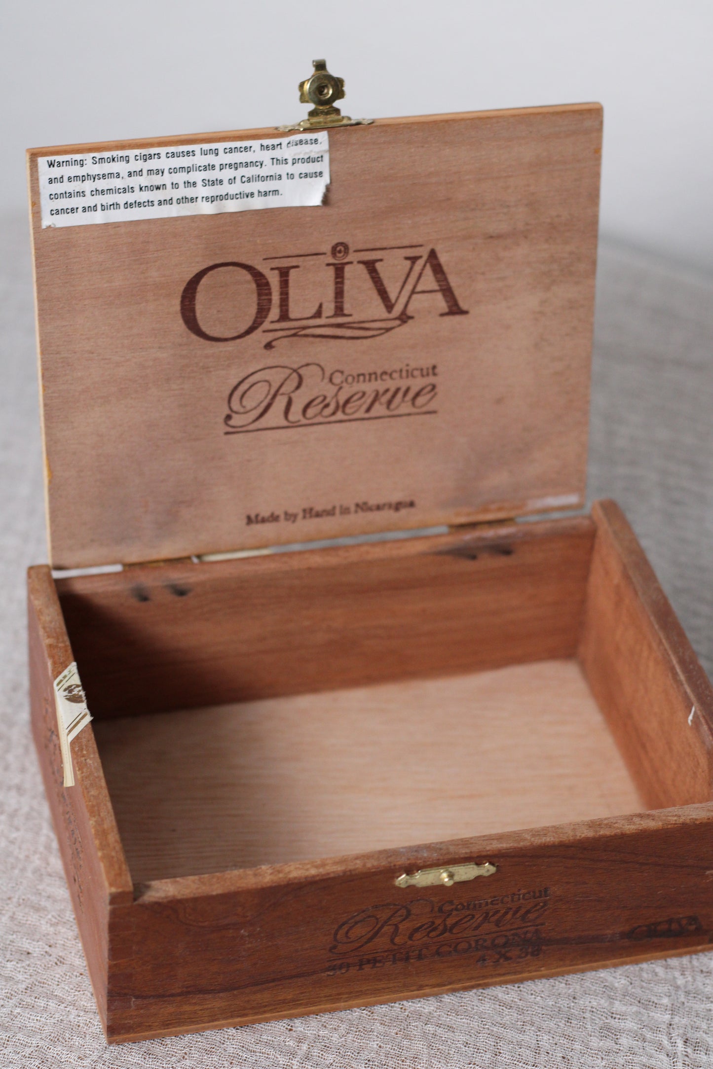 Vintage Wooden Cigar Box