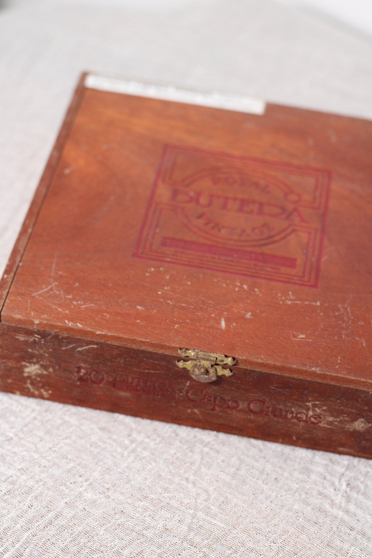 Vintage Wooden Cigar Box