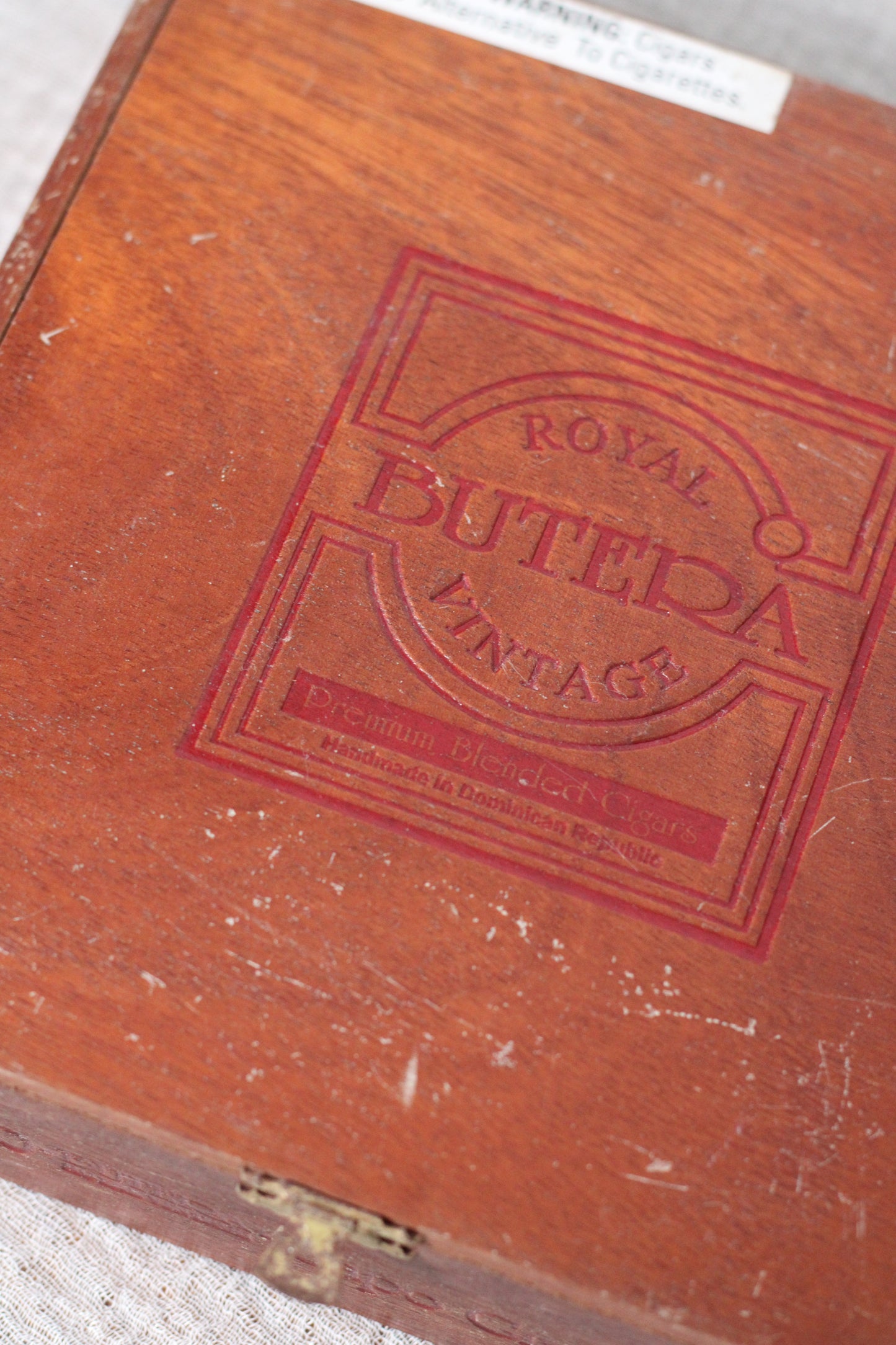 Vintage Wooden Cigar Box
