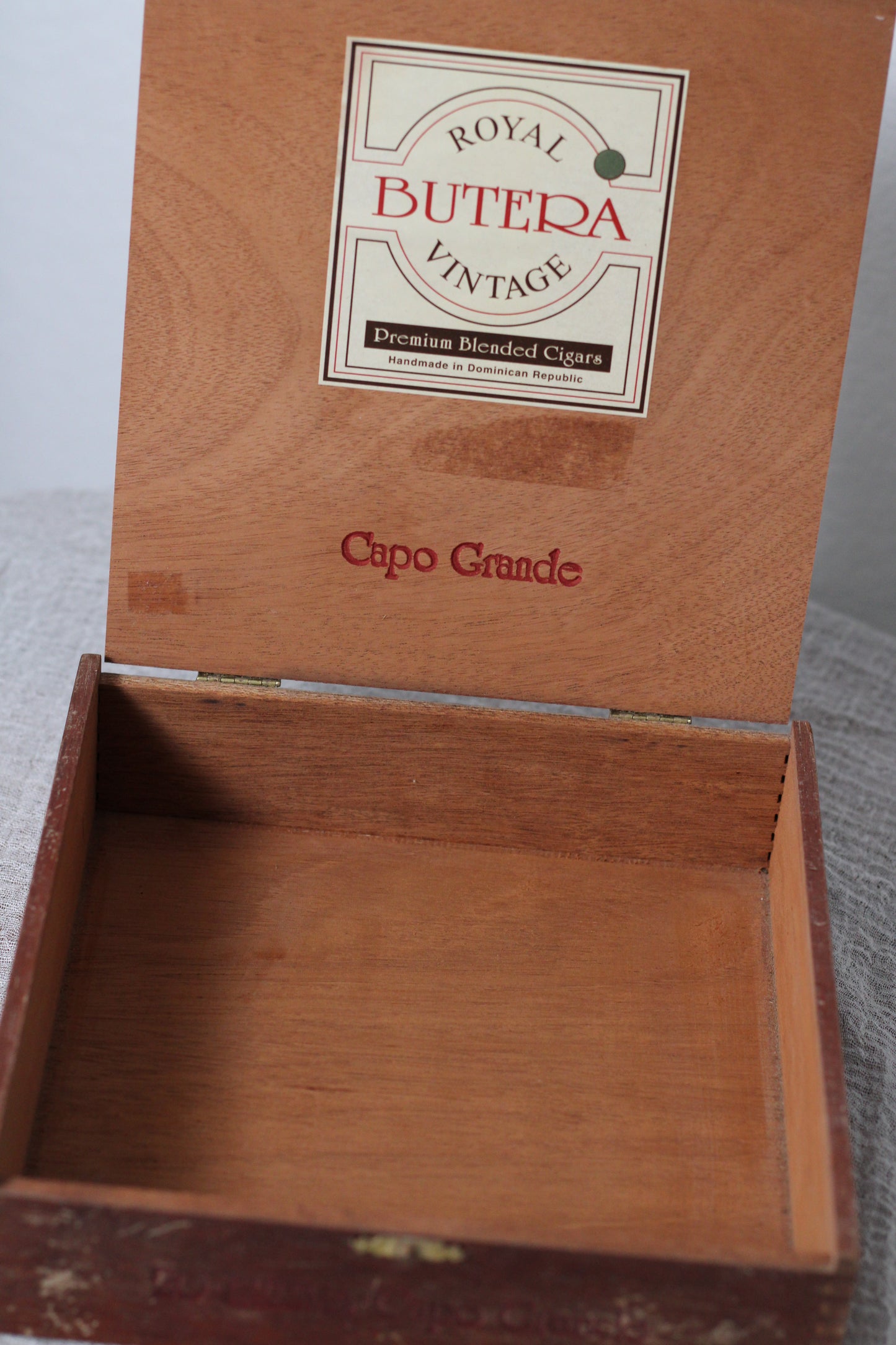 Vintage Wooden Cigar Box