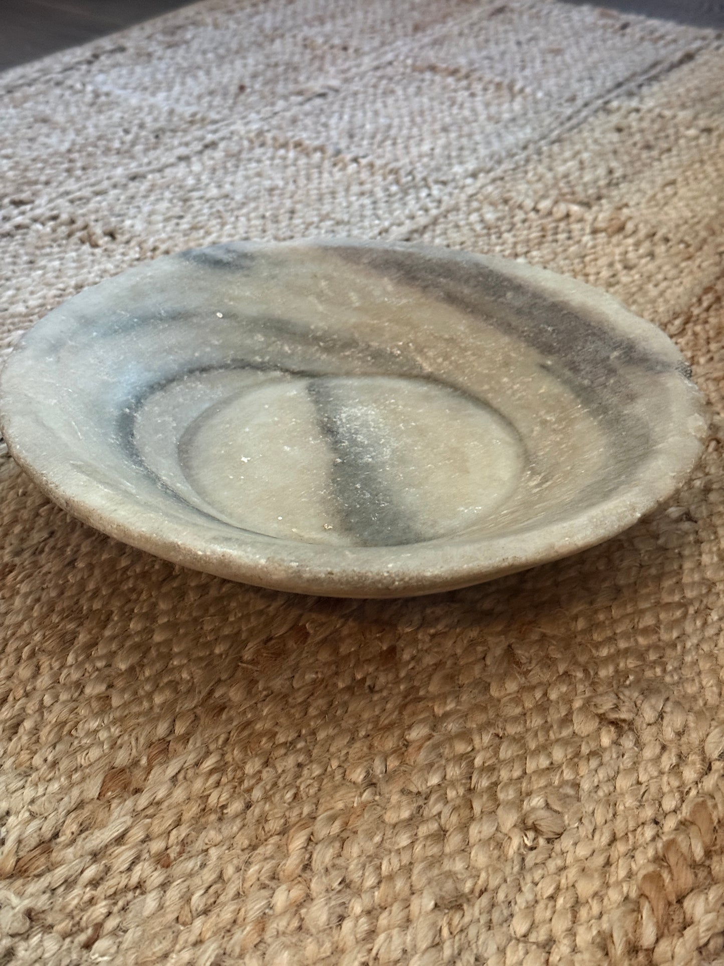 Large Vintage Raw Stone Bowl