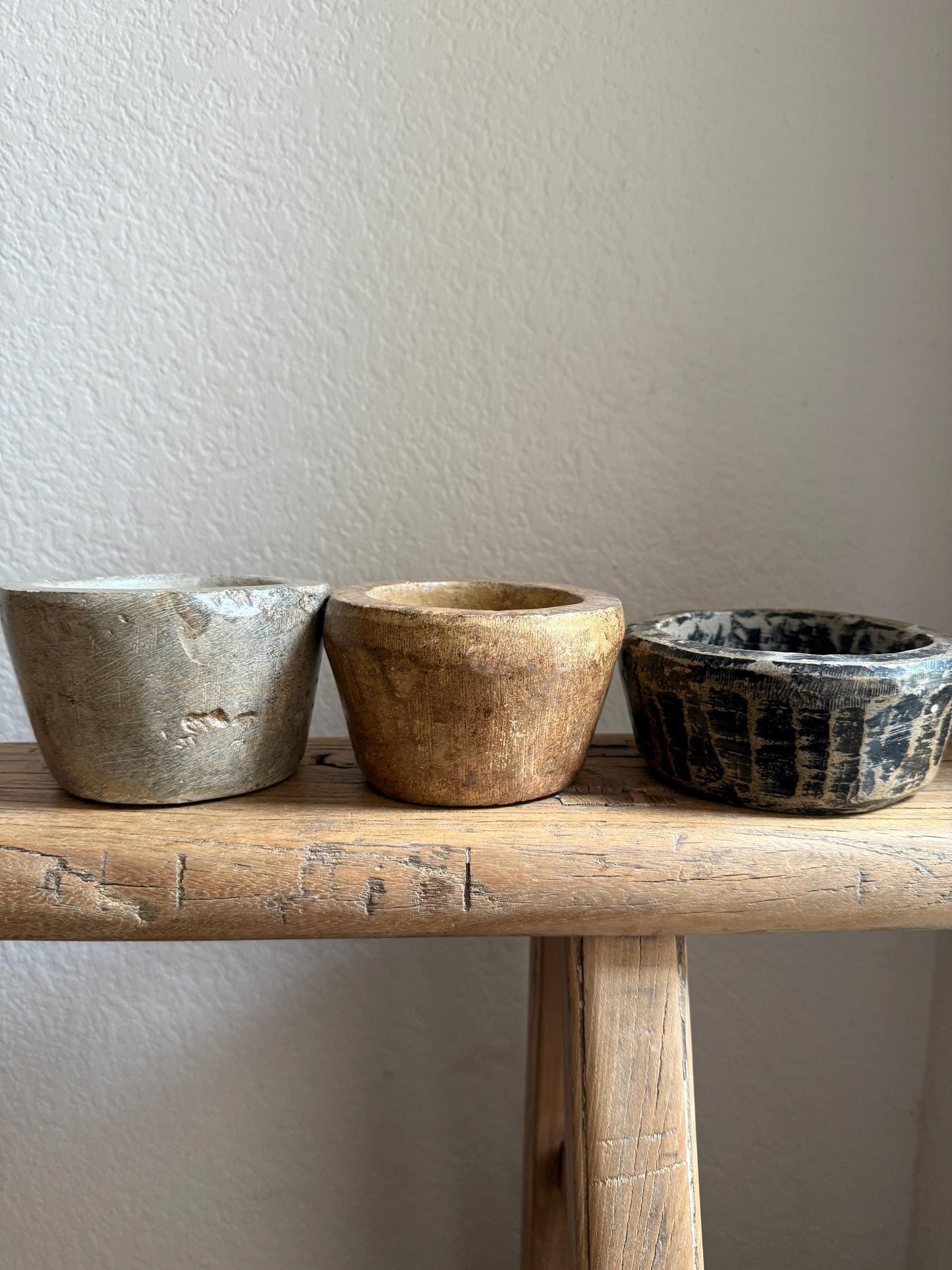 Vintage Stone Bowl / Stone Pickle Pot