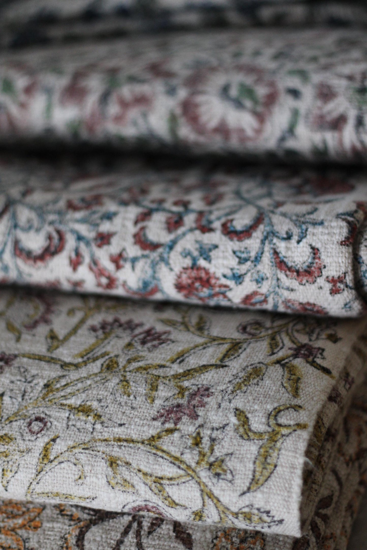 Handmade Throw Blanket Handblock Floral Print