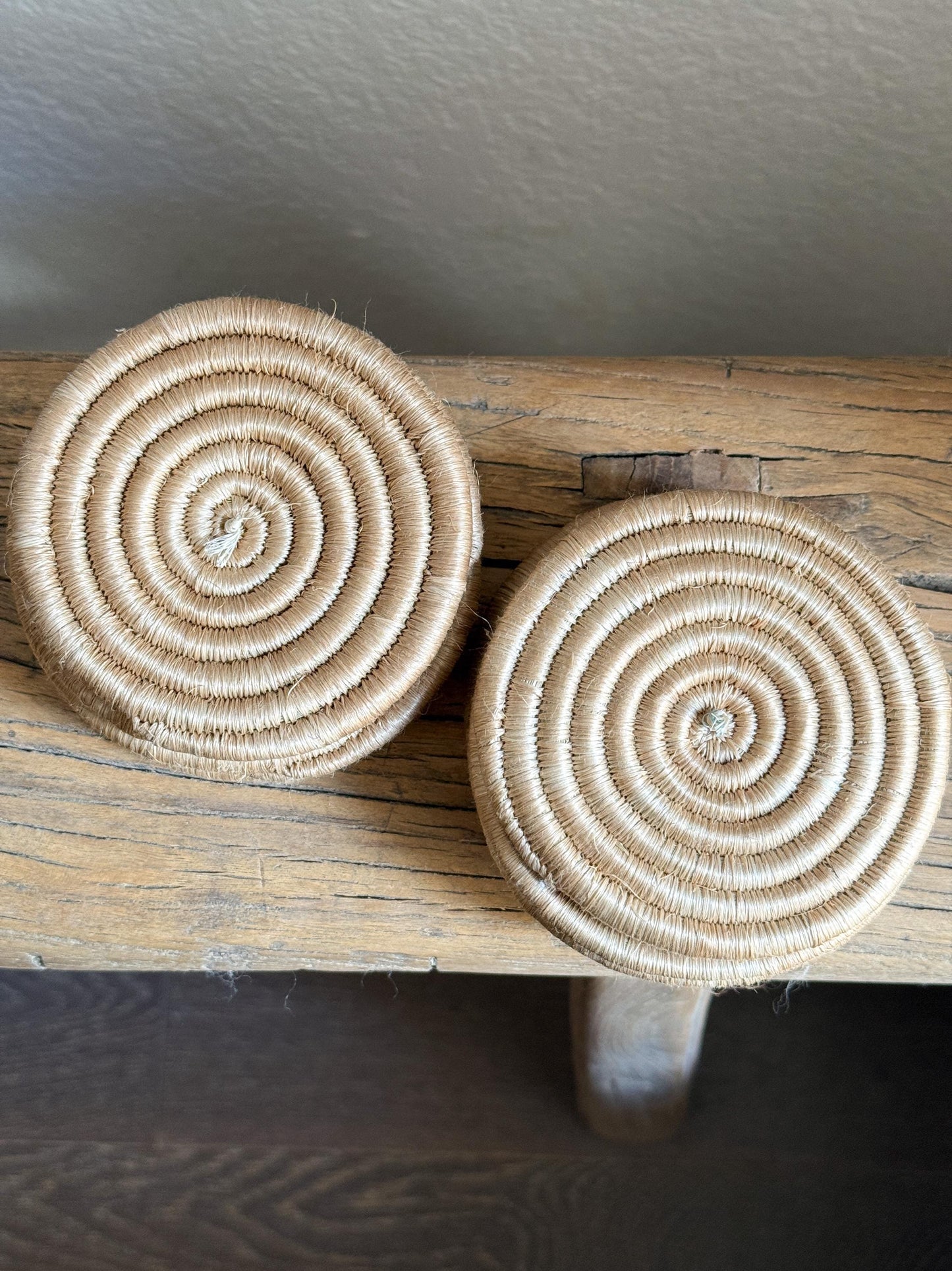 African Hand Woven Coasters | Set of 6