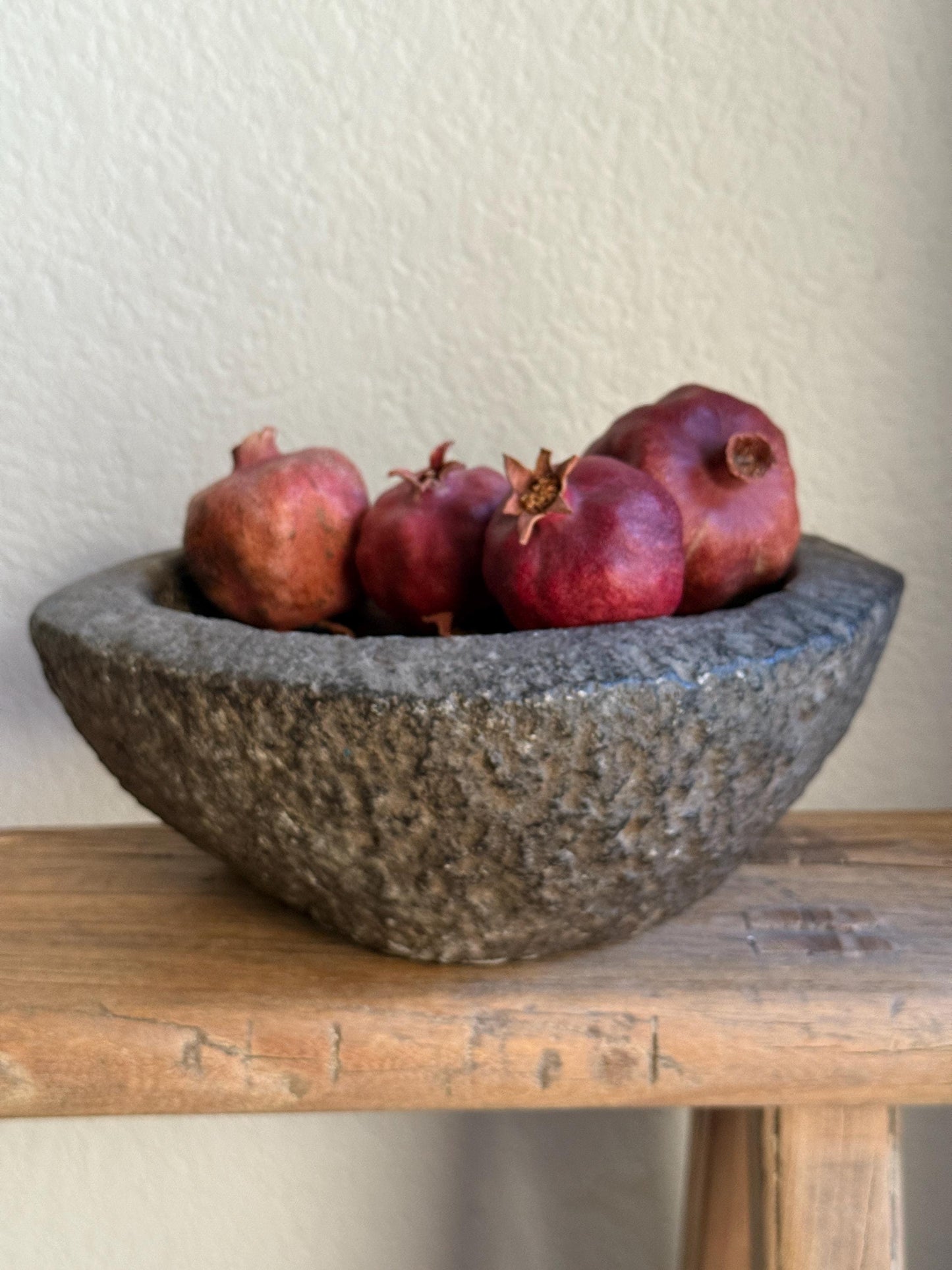 Hand Carved Stone Bowl/Mortar
