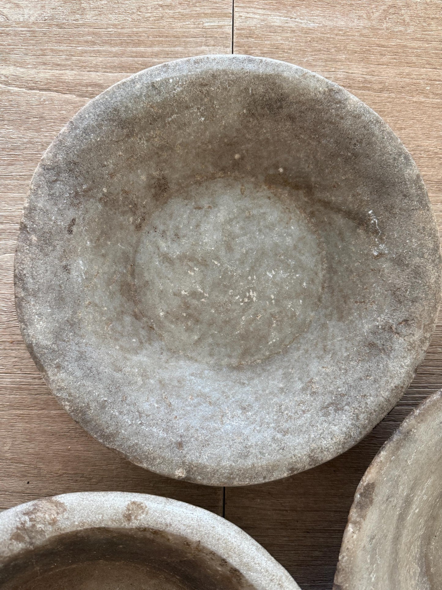 Large Vintage Raw Stone Bowl