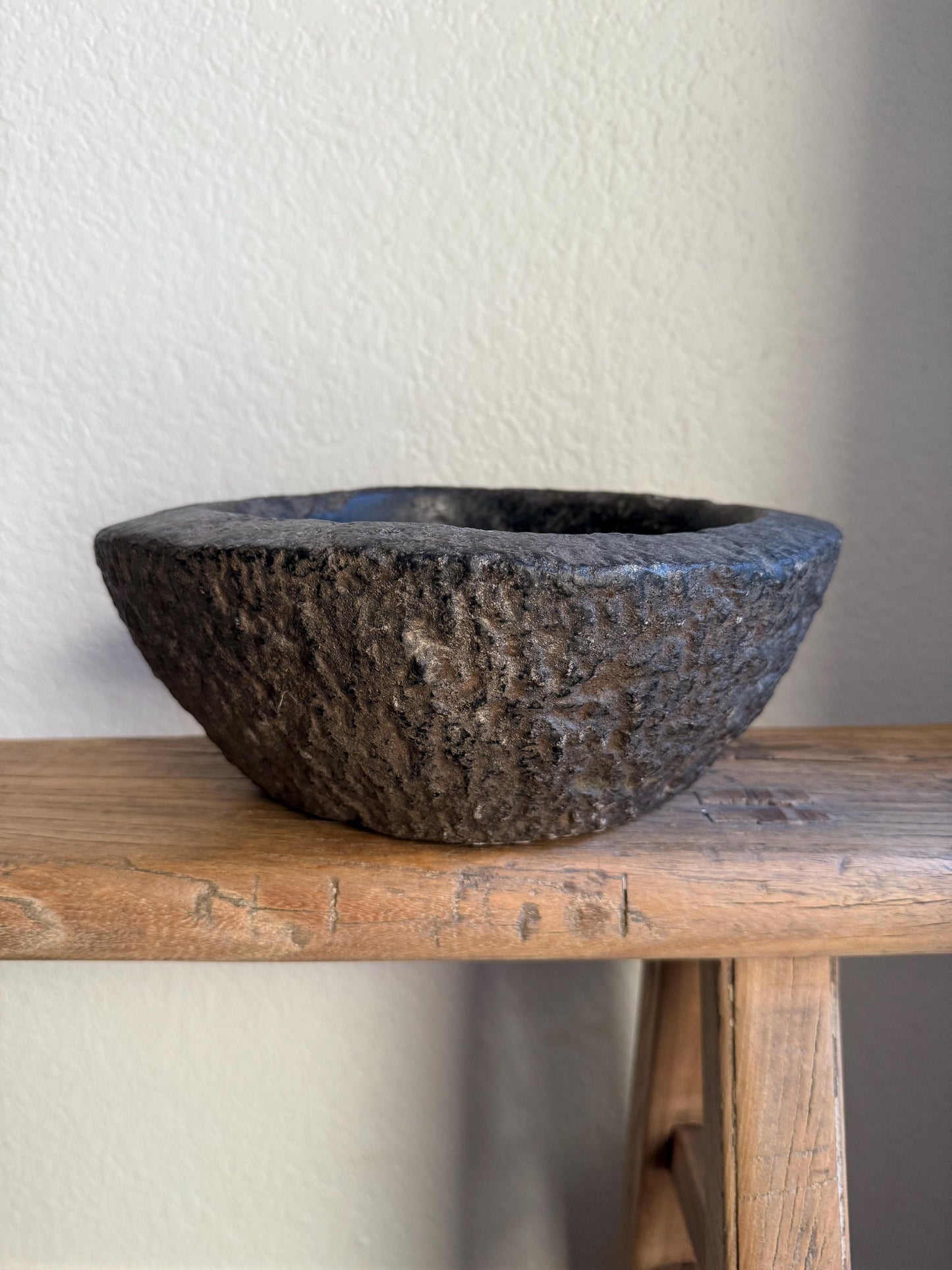 Hand Carved Stone Bowl/Mortar