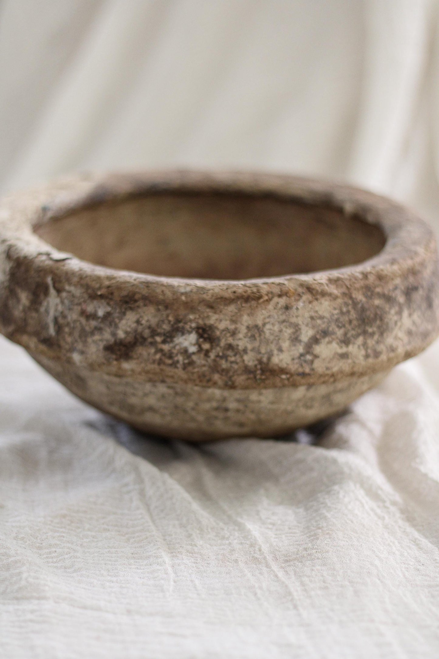 Large Vintage Paper Mache Bowl