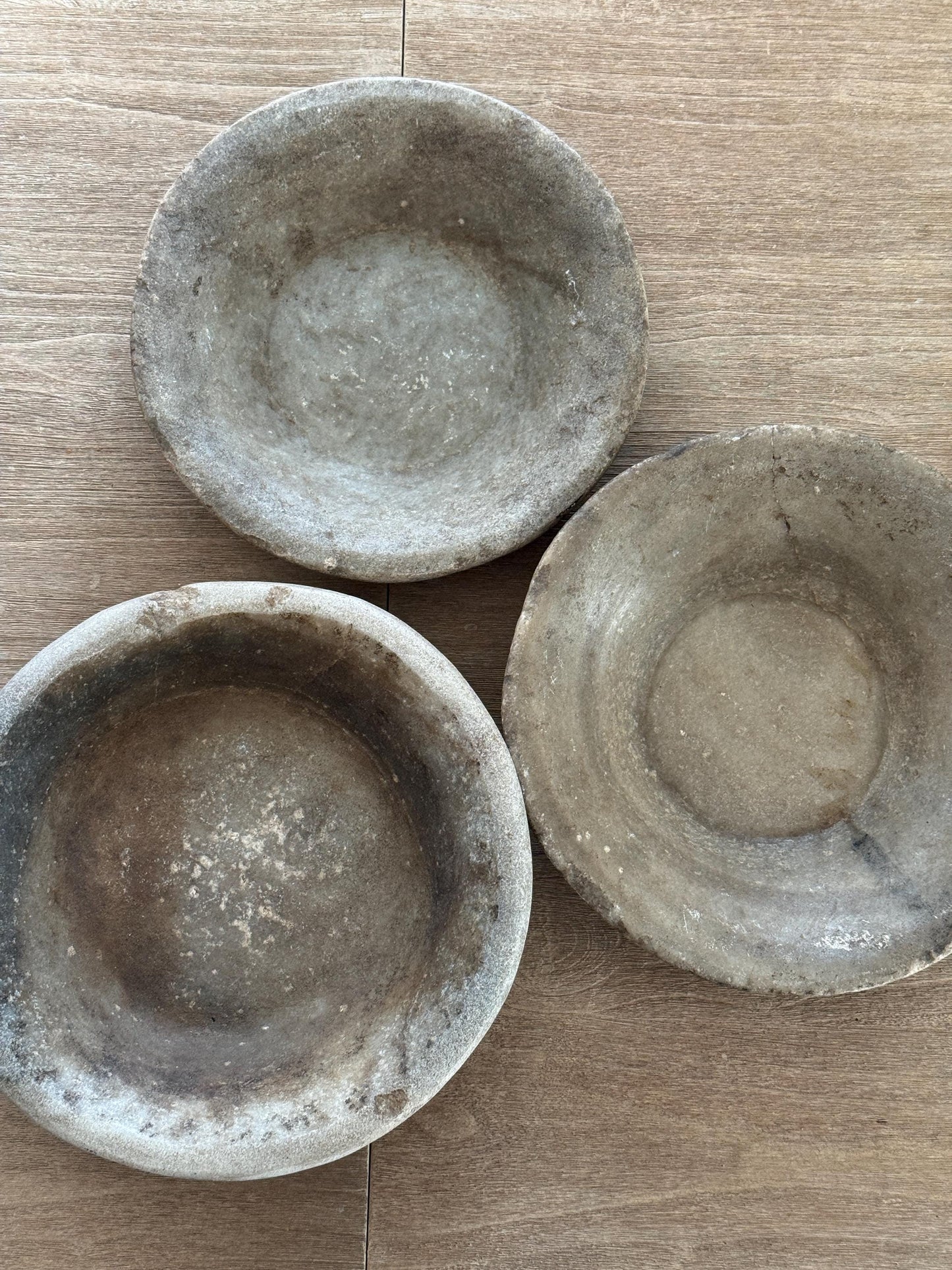 Large Vintage Raw Stone Bowl