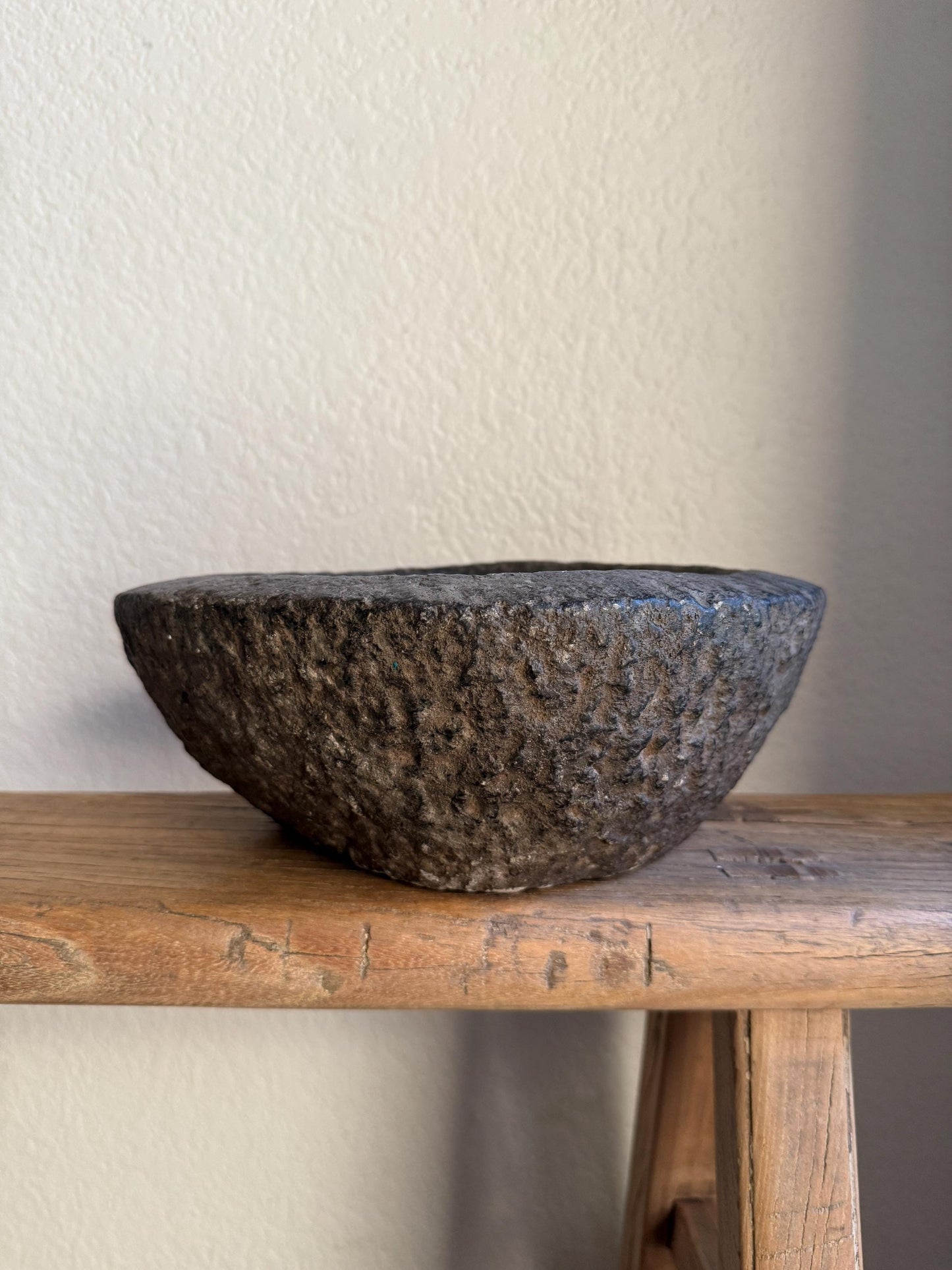 Hand Carved Stone Bowl/Mortar
