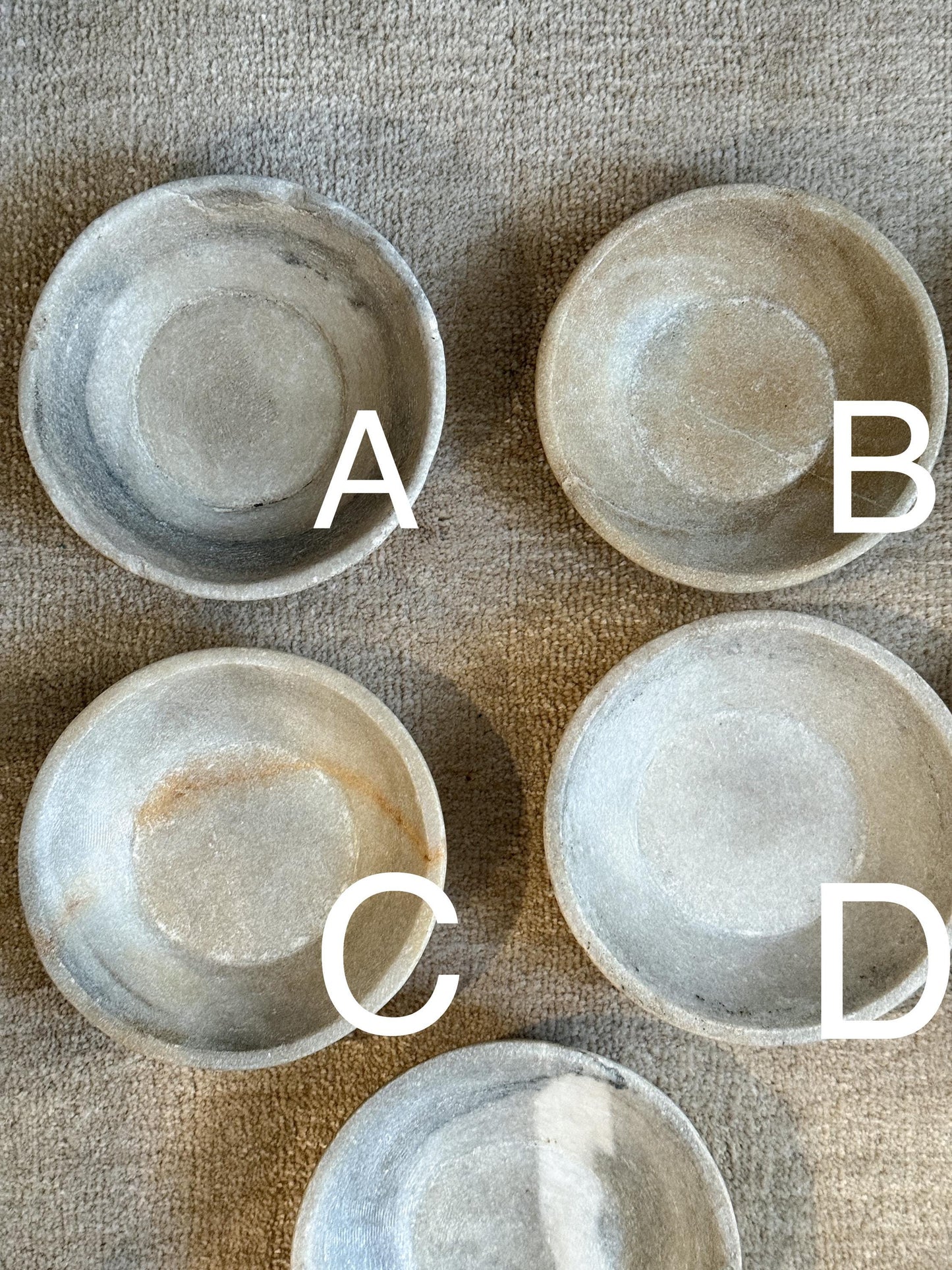 Small Vintage Marble Stone Bowl