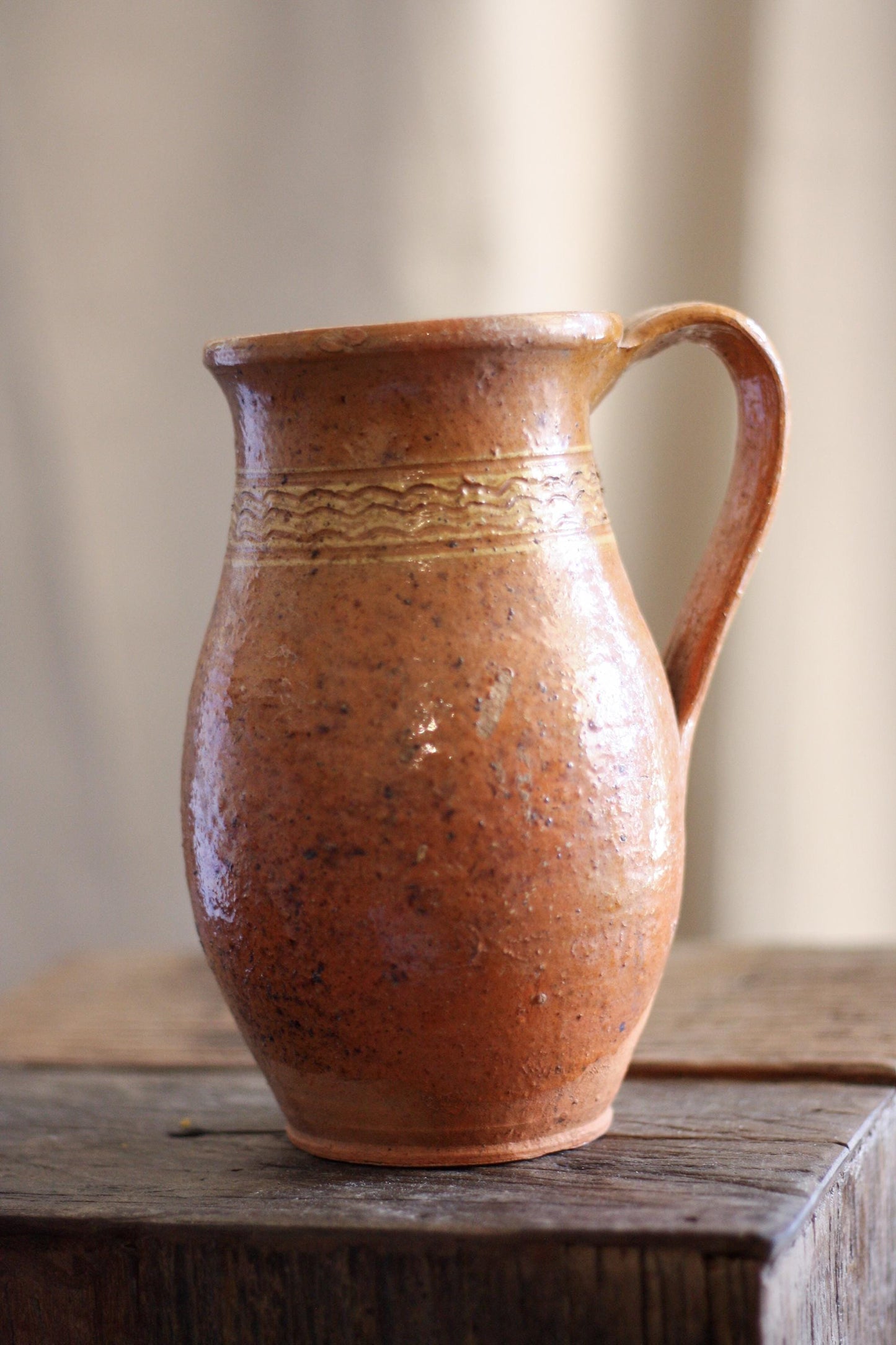 Small Vintage Turkish Olive Jar / Vase