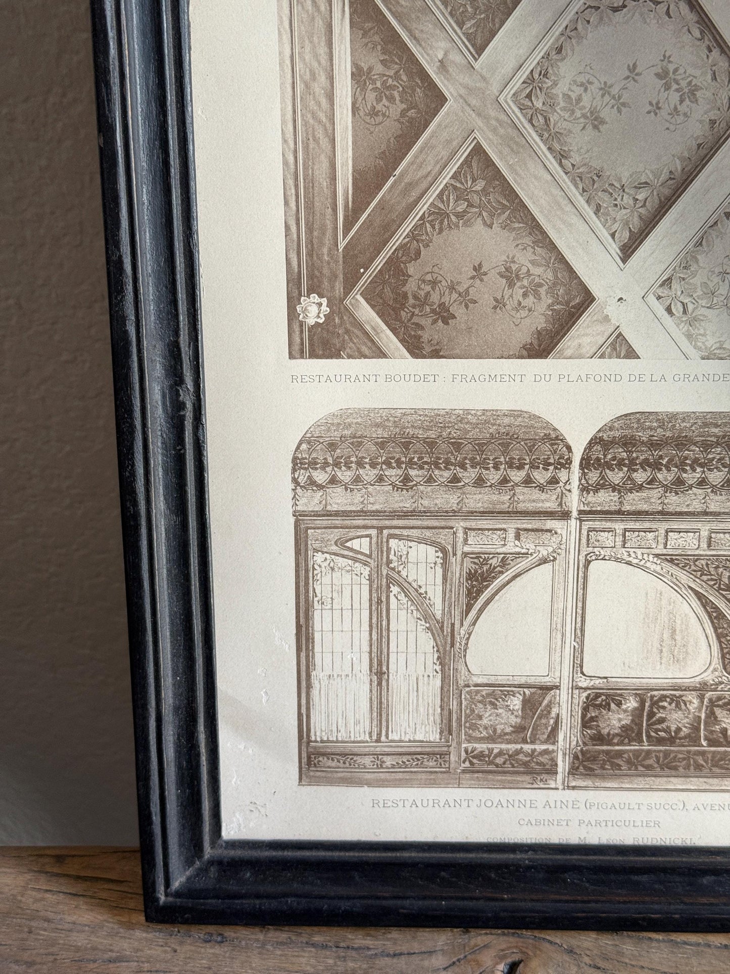 Framed Architectural Print La Decoration Ancienne & Moderne