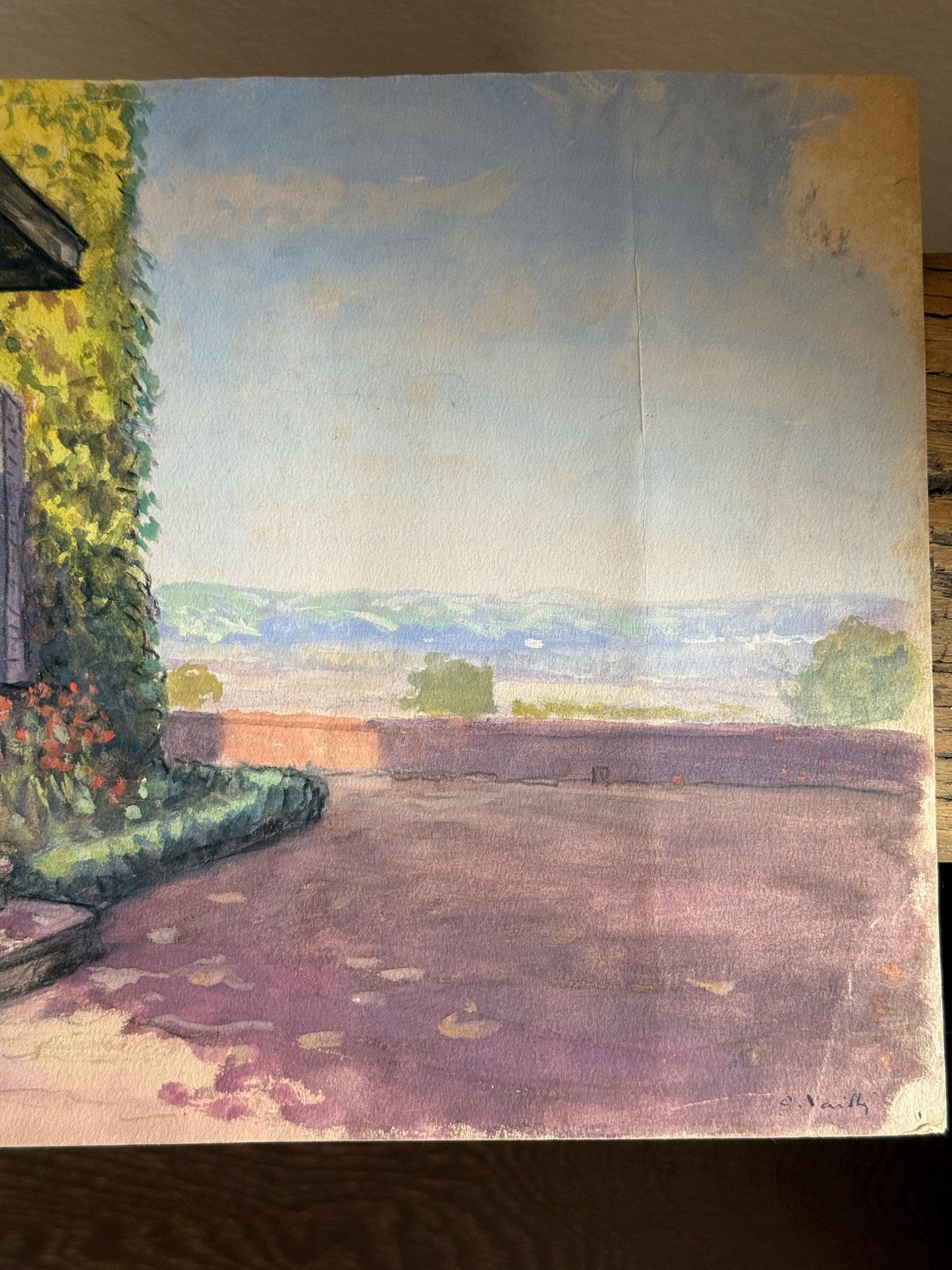 Original Watercolor Painting on Paper Artist Signed