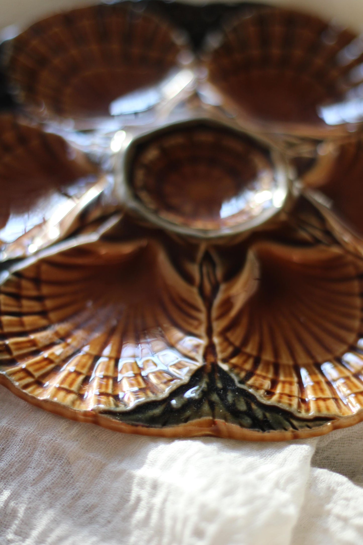 Vintage French Oyster Plate
