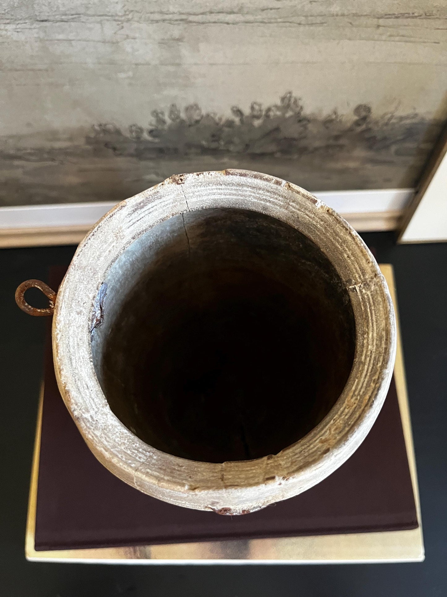 Antique Wooden Vase