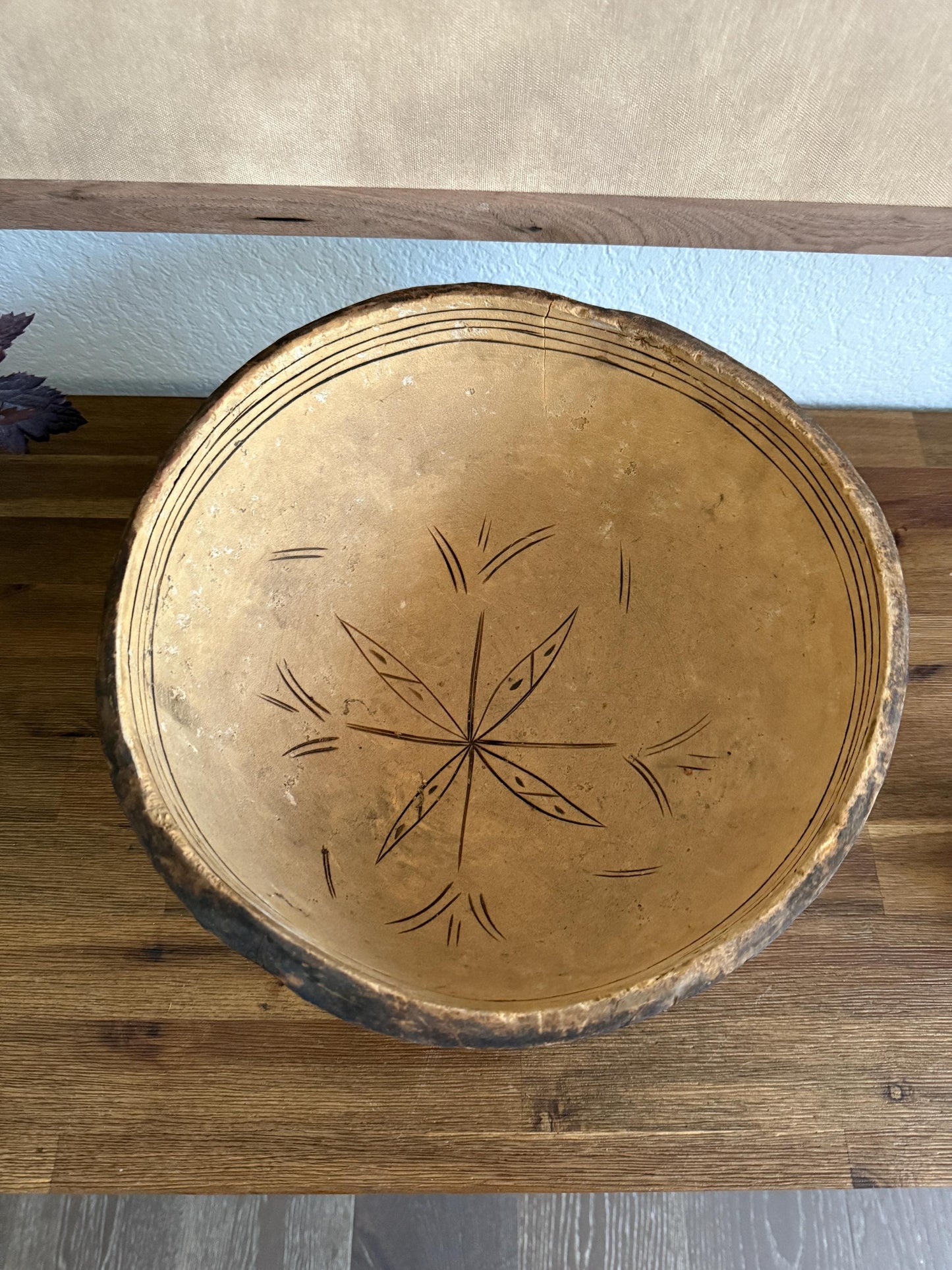 African Calabash Gourd Bowl from Nigeria