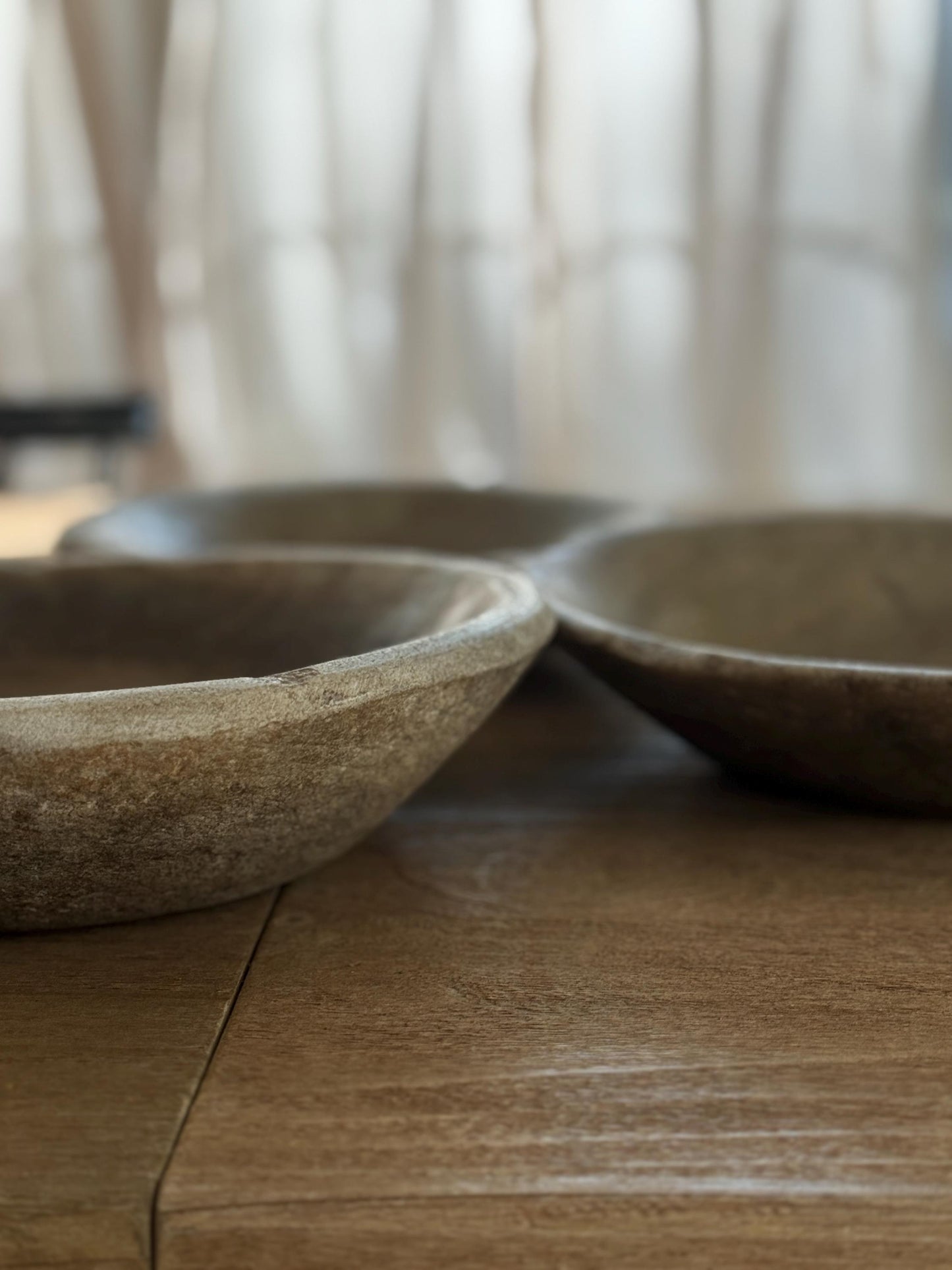 Large Vintage Raw Stone Bowl