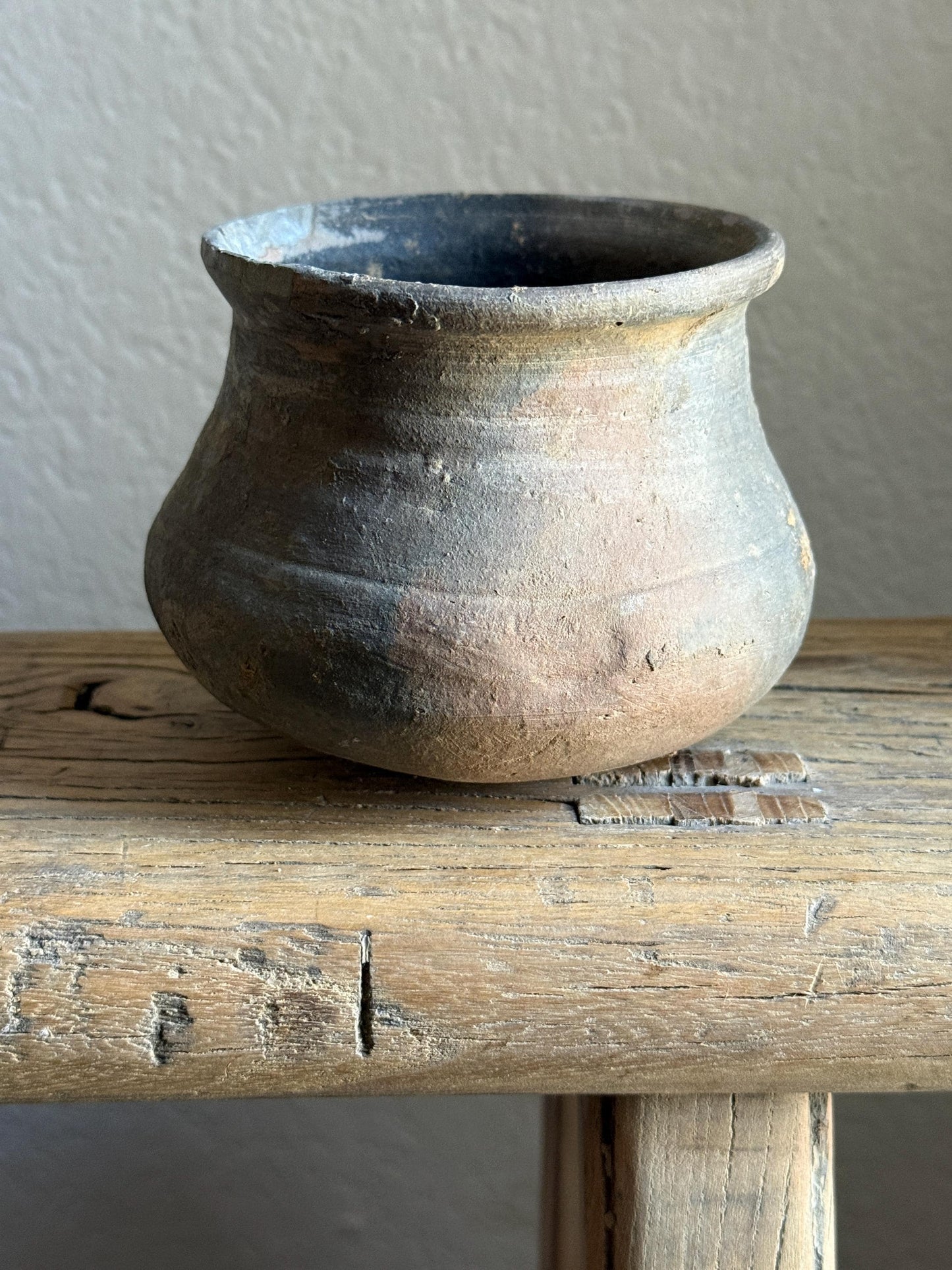 Small Vintage Clay Pot Vessel