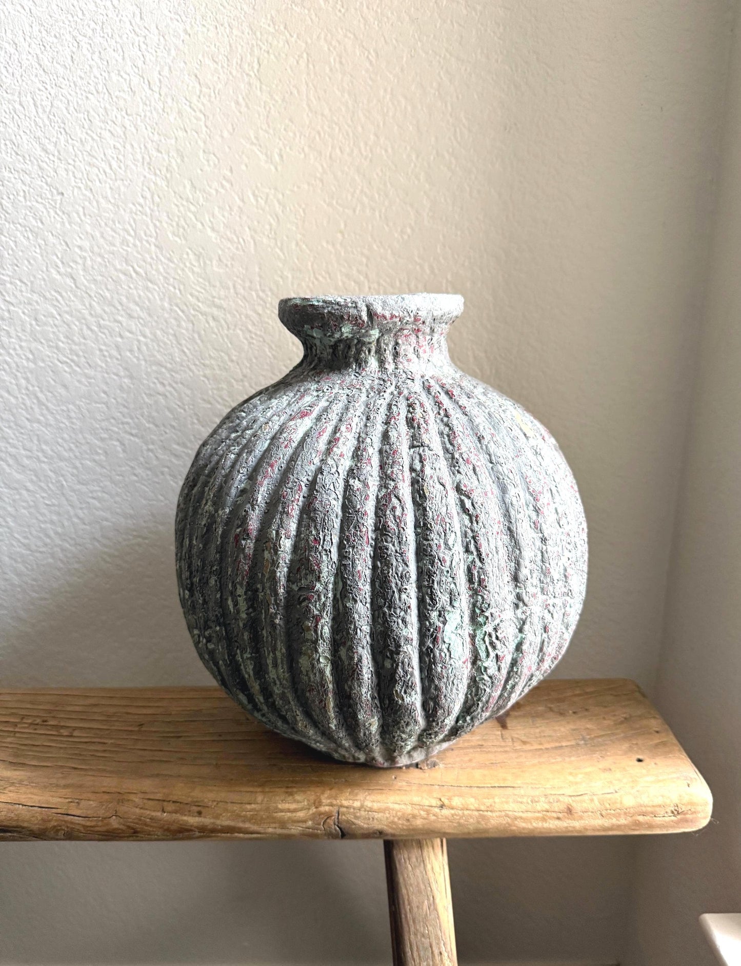 Large Vintage Paper Mache Vase