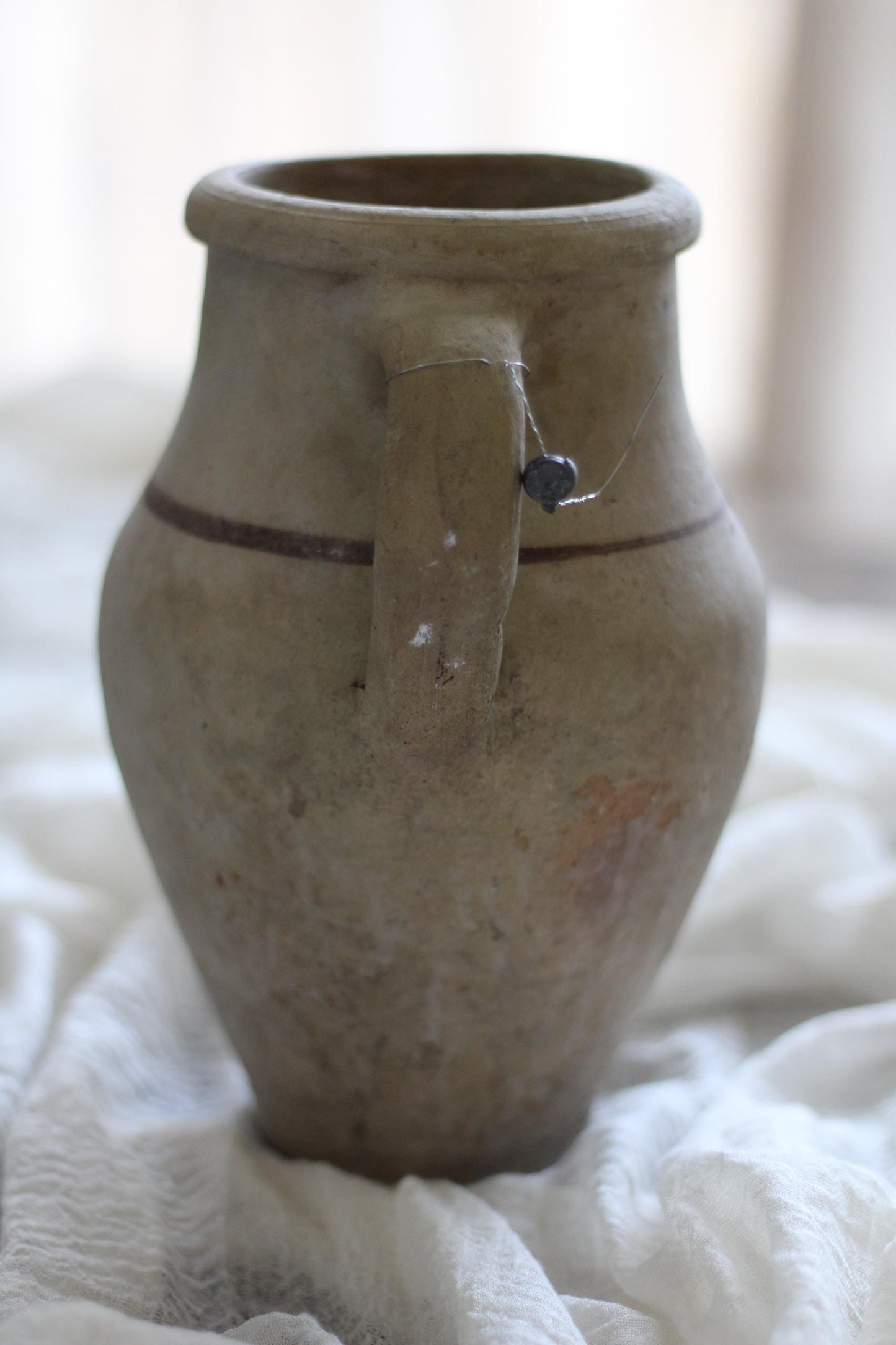 Vintage Turkish Avanos Vase / Olive Jar