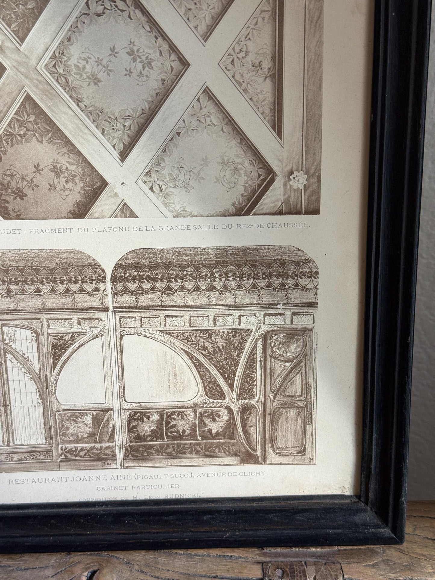 Framed Architectural Print La Decoration Ancienne & Moderne