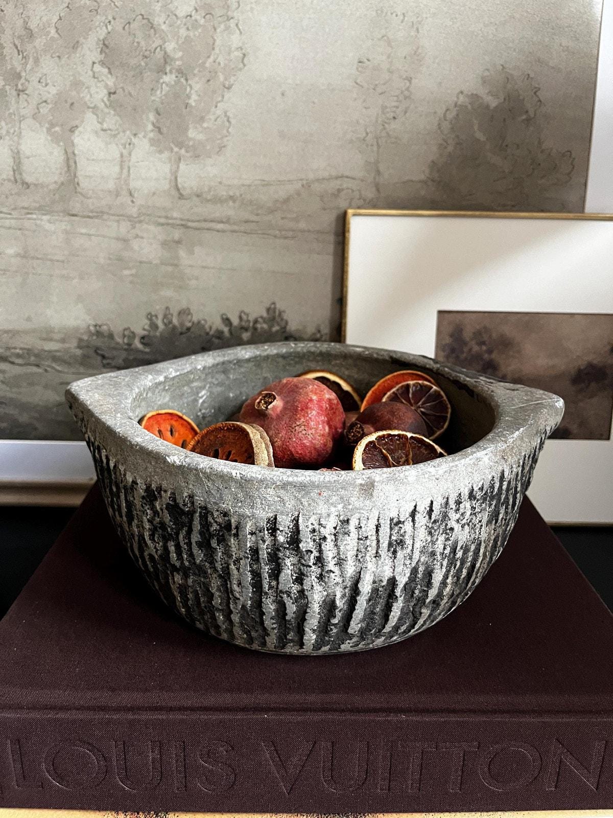 Vintage Stone Kundi Bowl Large