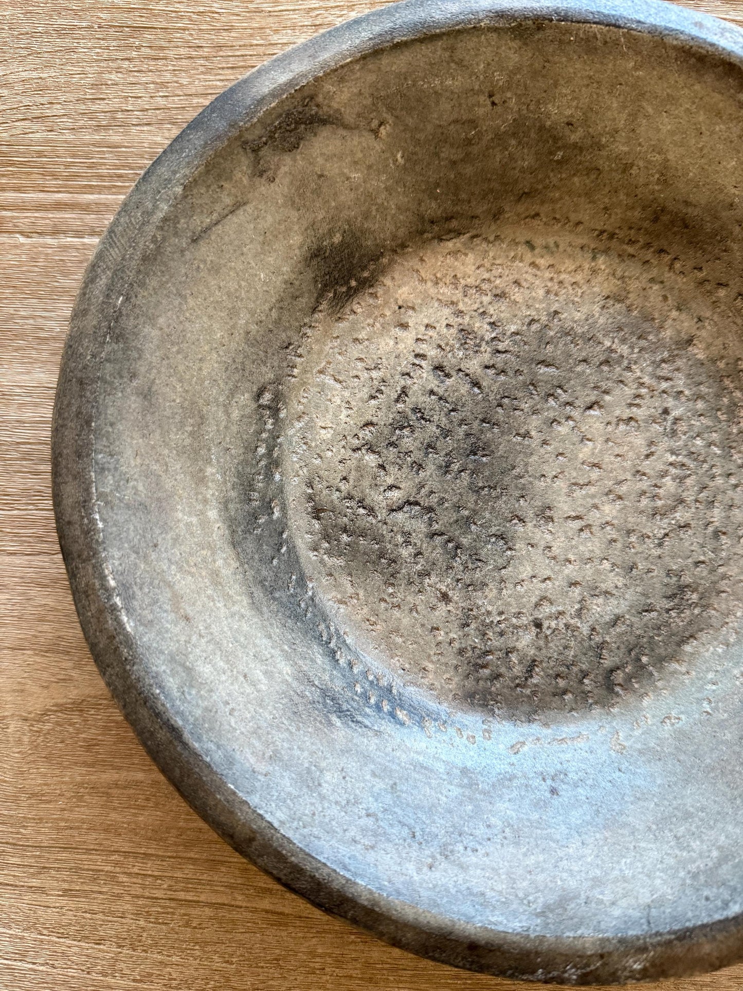 Large Vintage Raw Stone Bowl