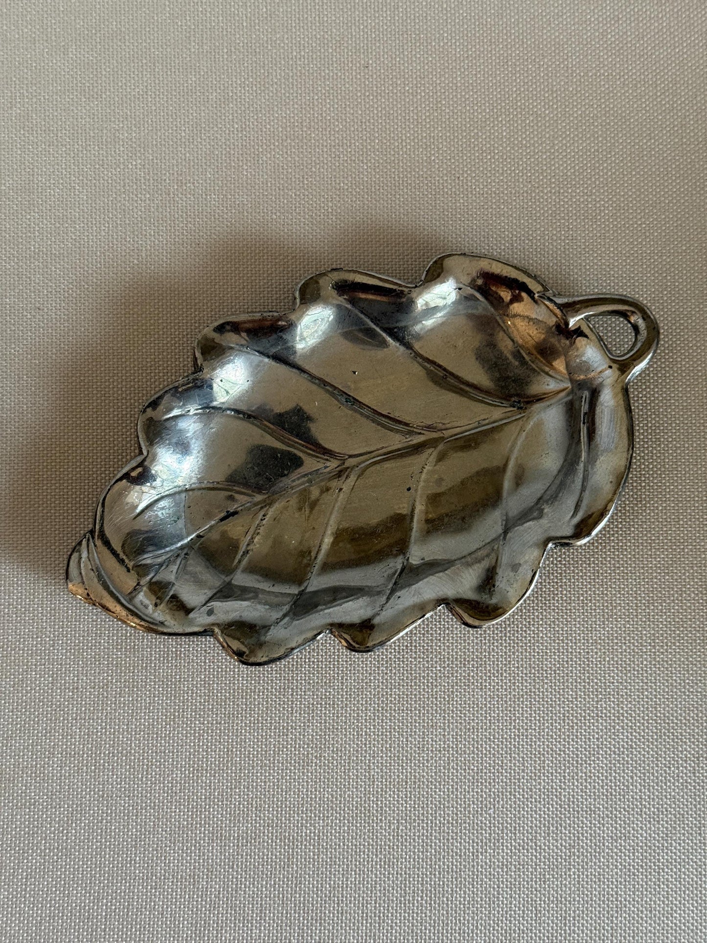 Vintage Silver Leaf Tray
