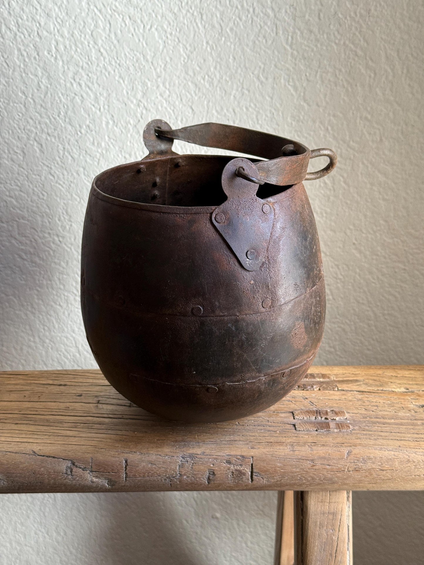 Vintage Iron Village Boiling Pot