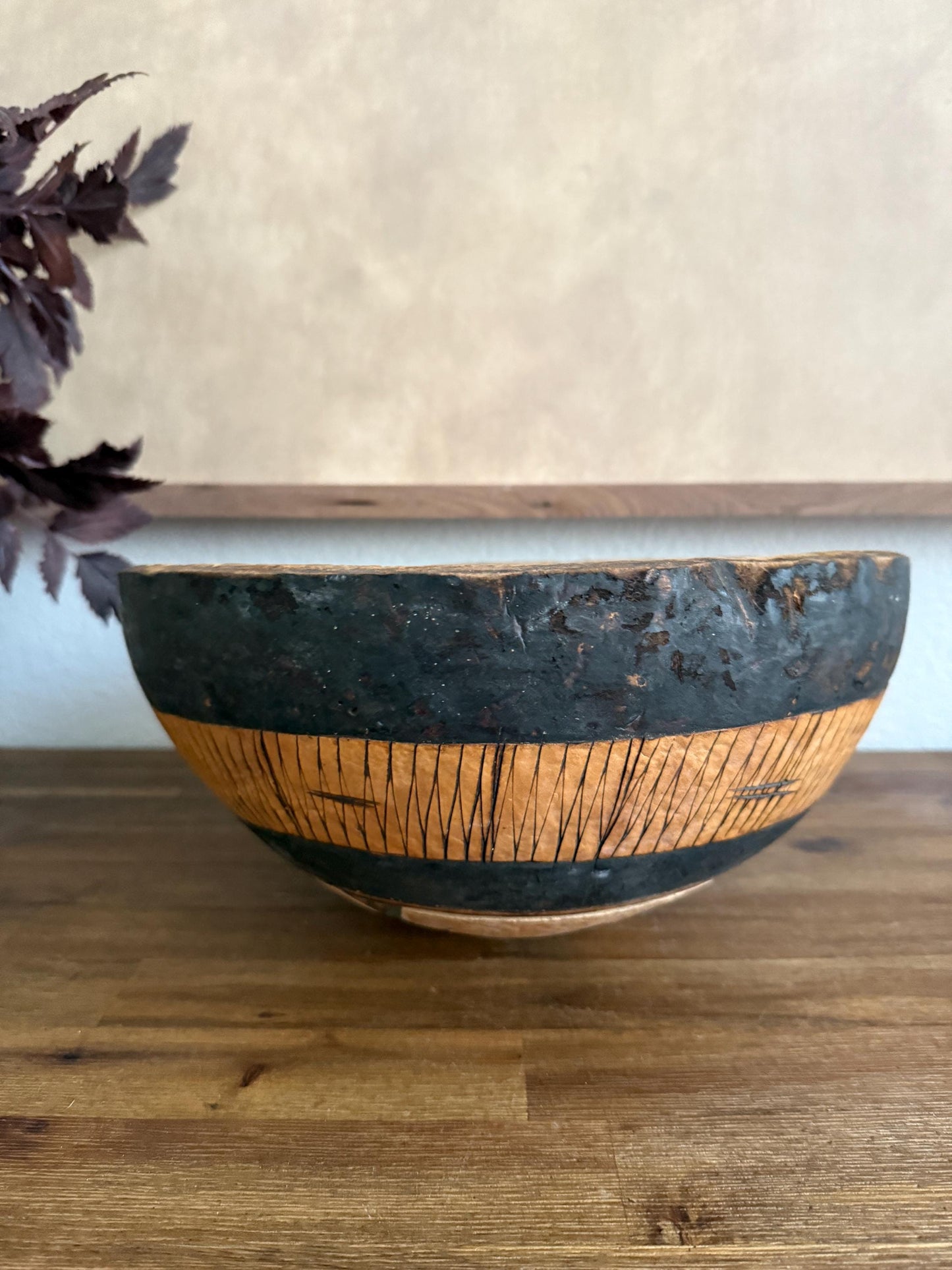 African Calabash Gourd Bowl from Nigeria