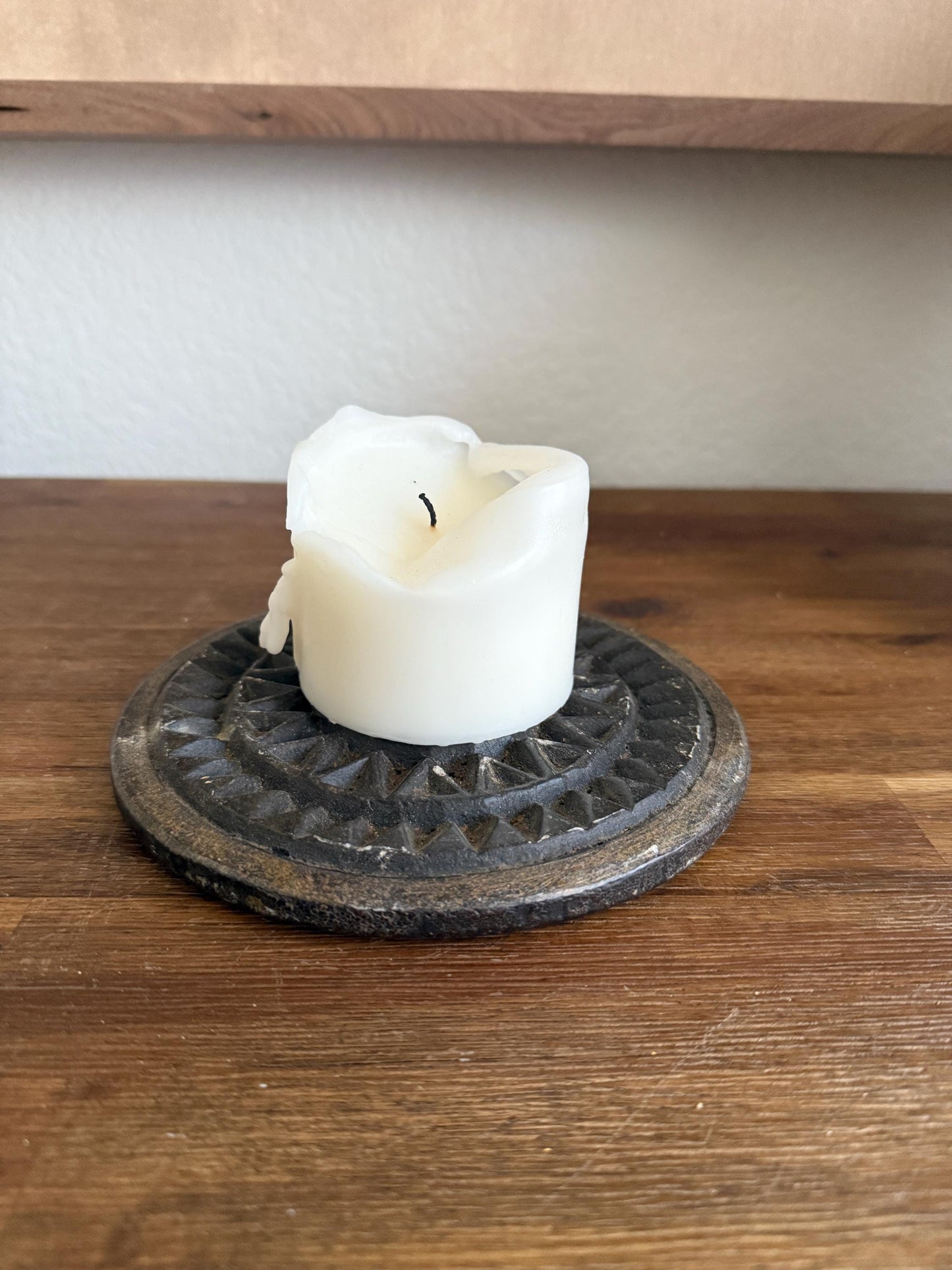 Antique Black Stone Biscuit Mold
