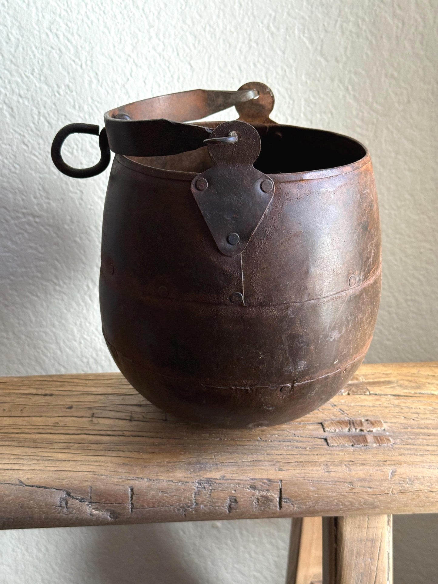 Vintage Iron Village Boiling Pot