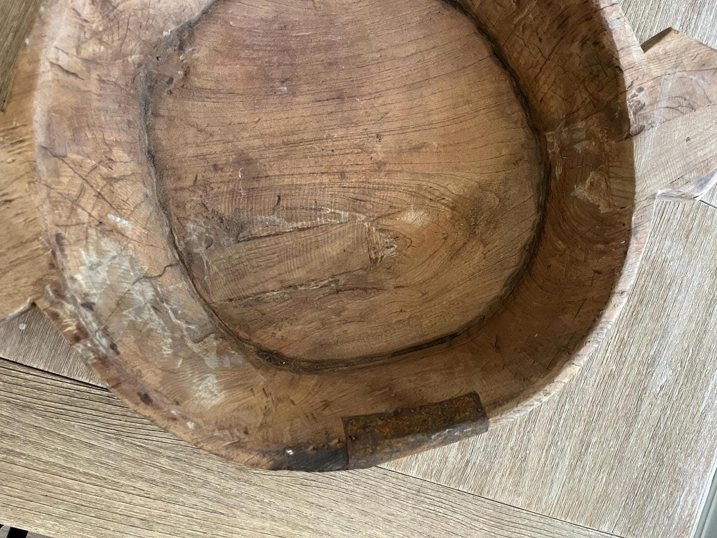 Large Vintage Wood Parat Bowl
