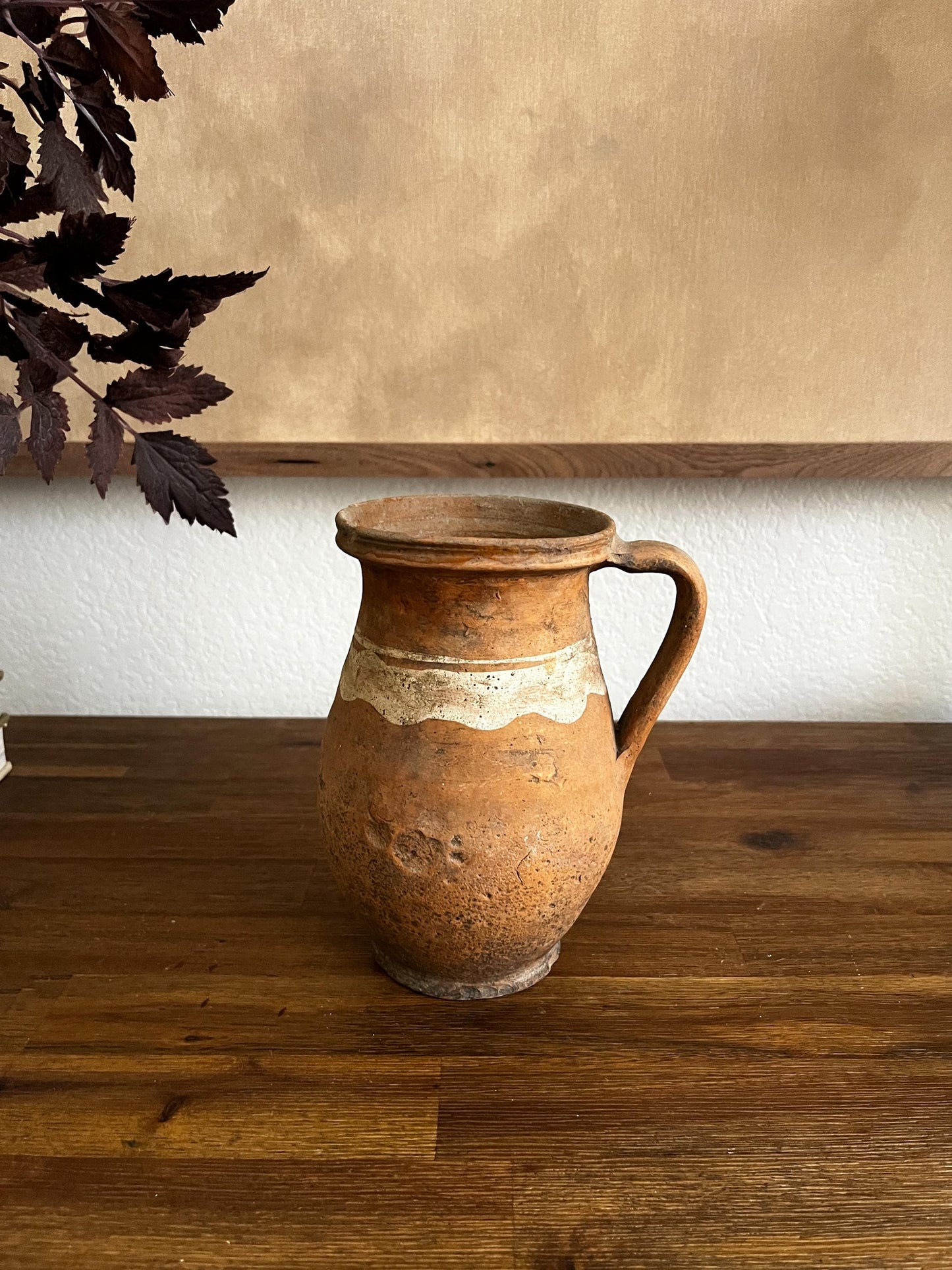 Small Vintage Turkish Olive Jar / Vase