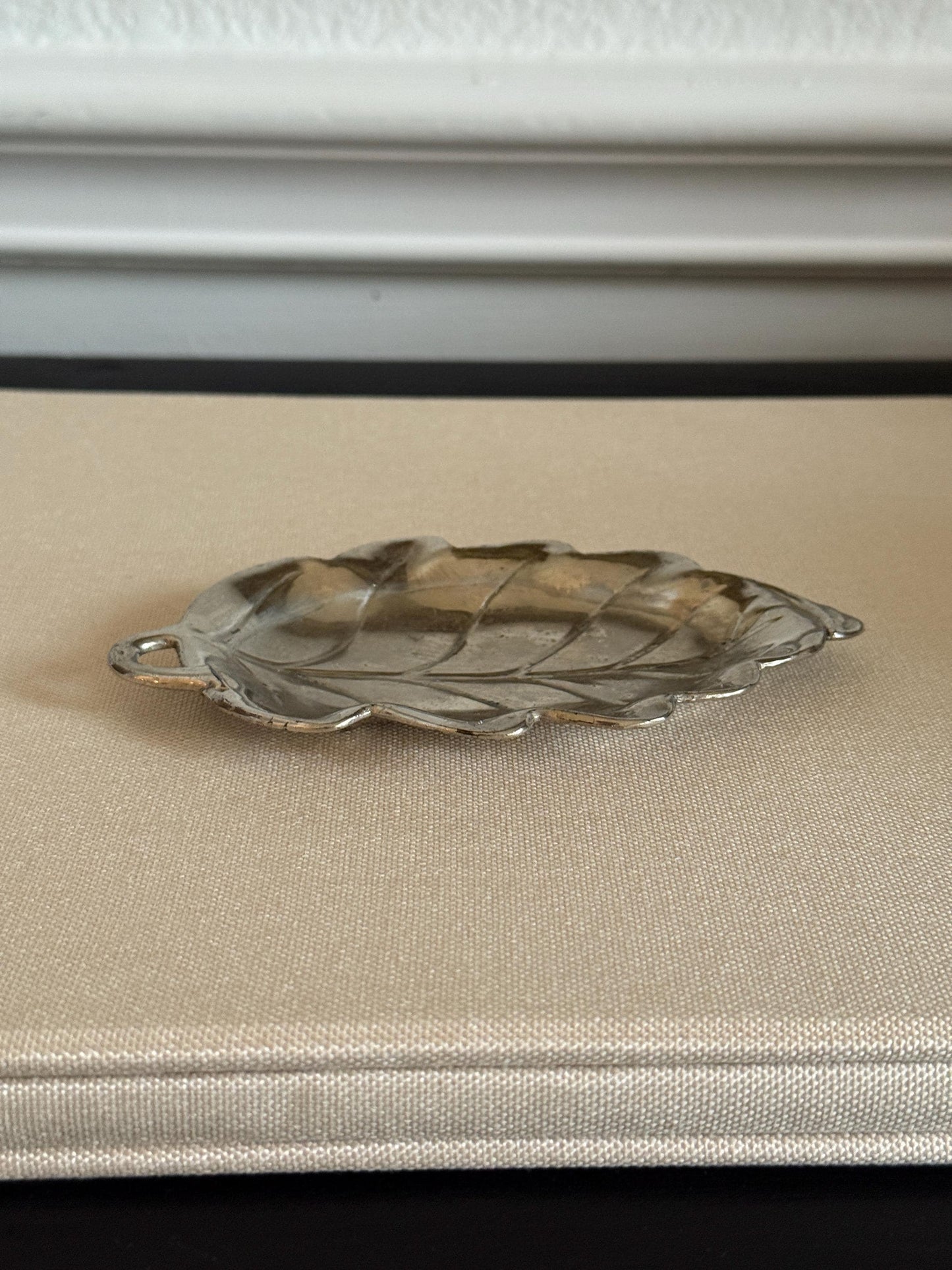 Vintage Silver Leaf Tray