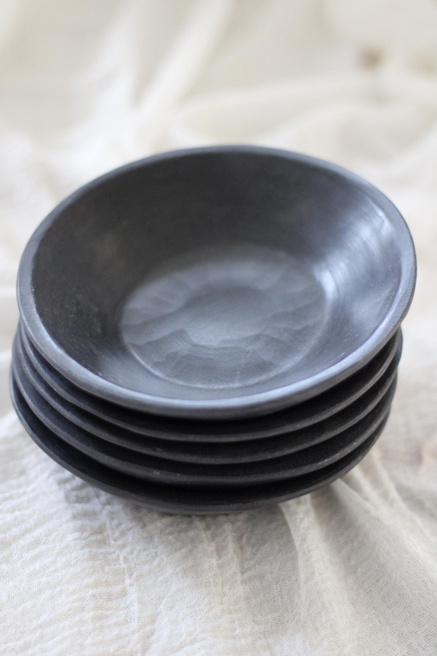 Vintage Black Marble Stone Bowl Small