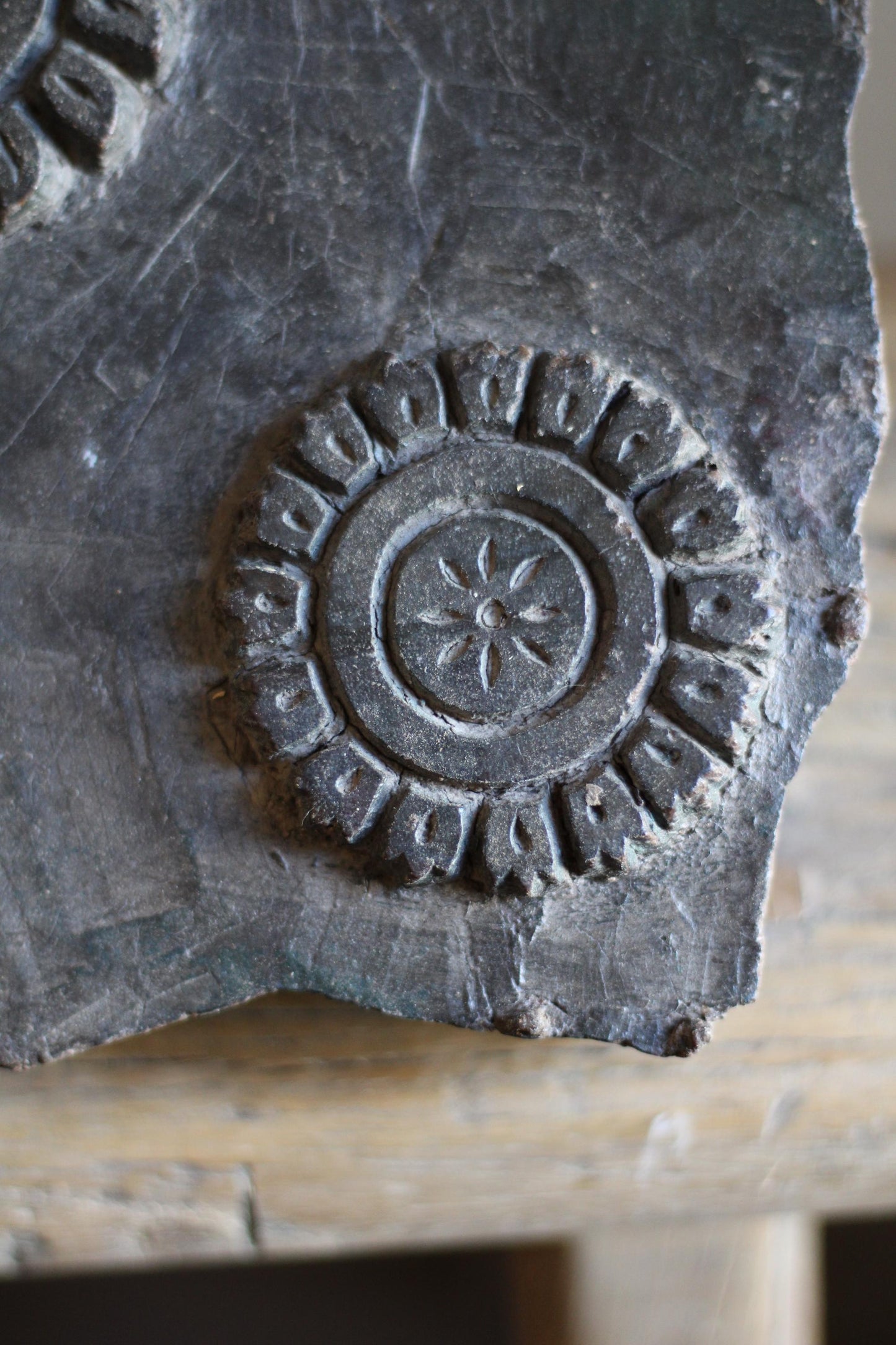 Large Vintage Textile Block Stamp