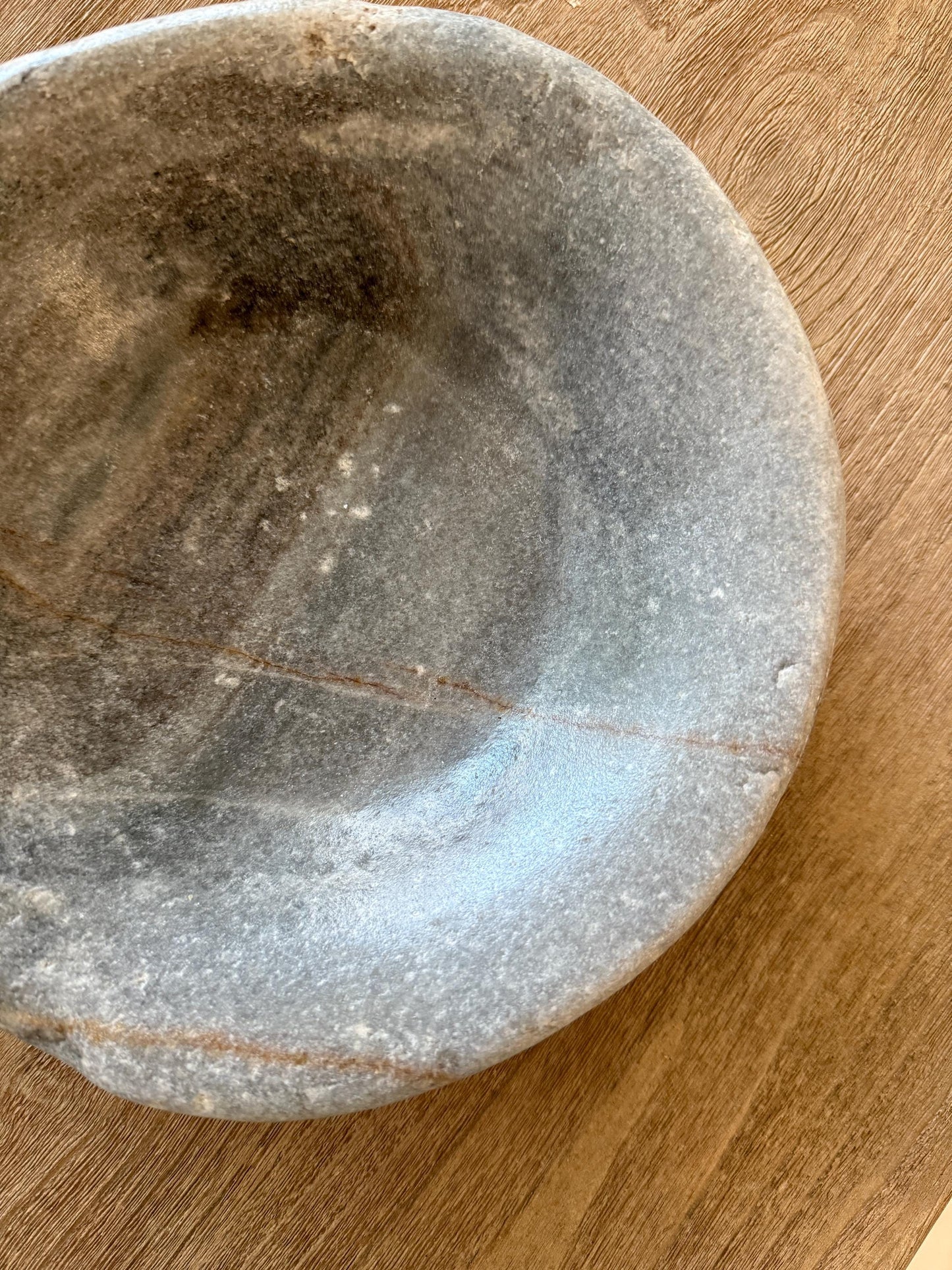 Large Vintage Raw Stone Bowl
