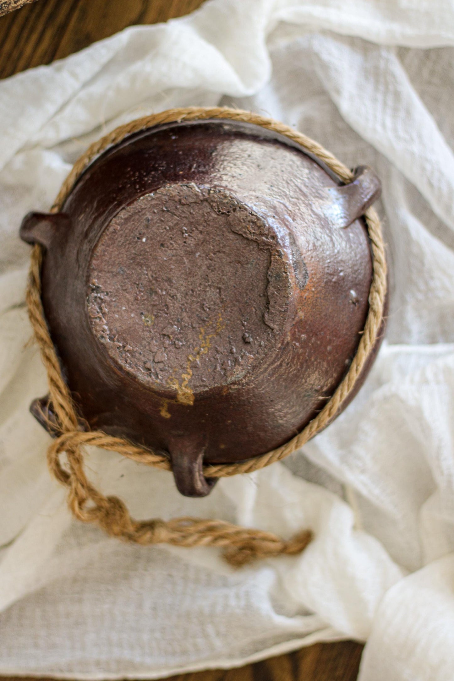 Antique French Terracotta Pitcher Flask