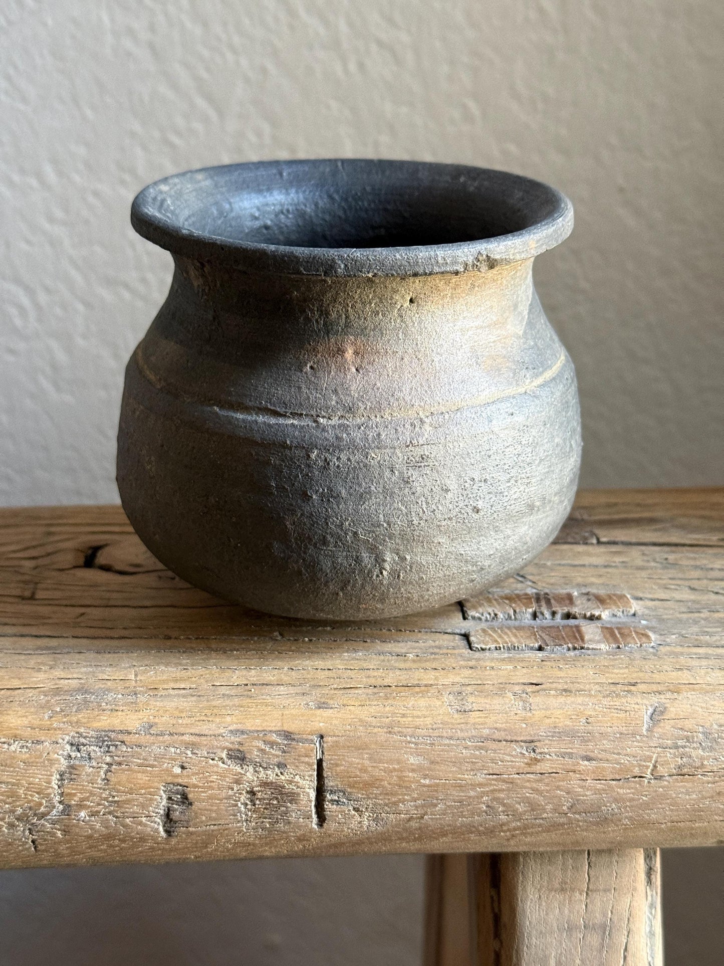 Small Vintage Clay Pot Vessel