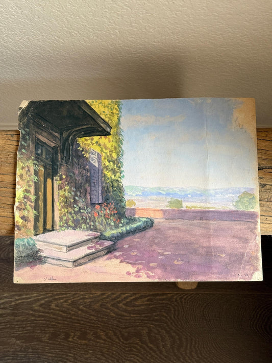 Original Watercolor Painting on Paper Artist Signed