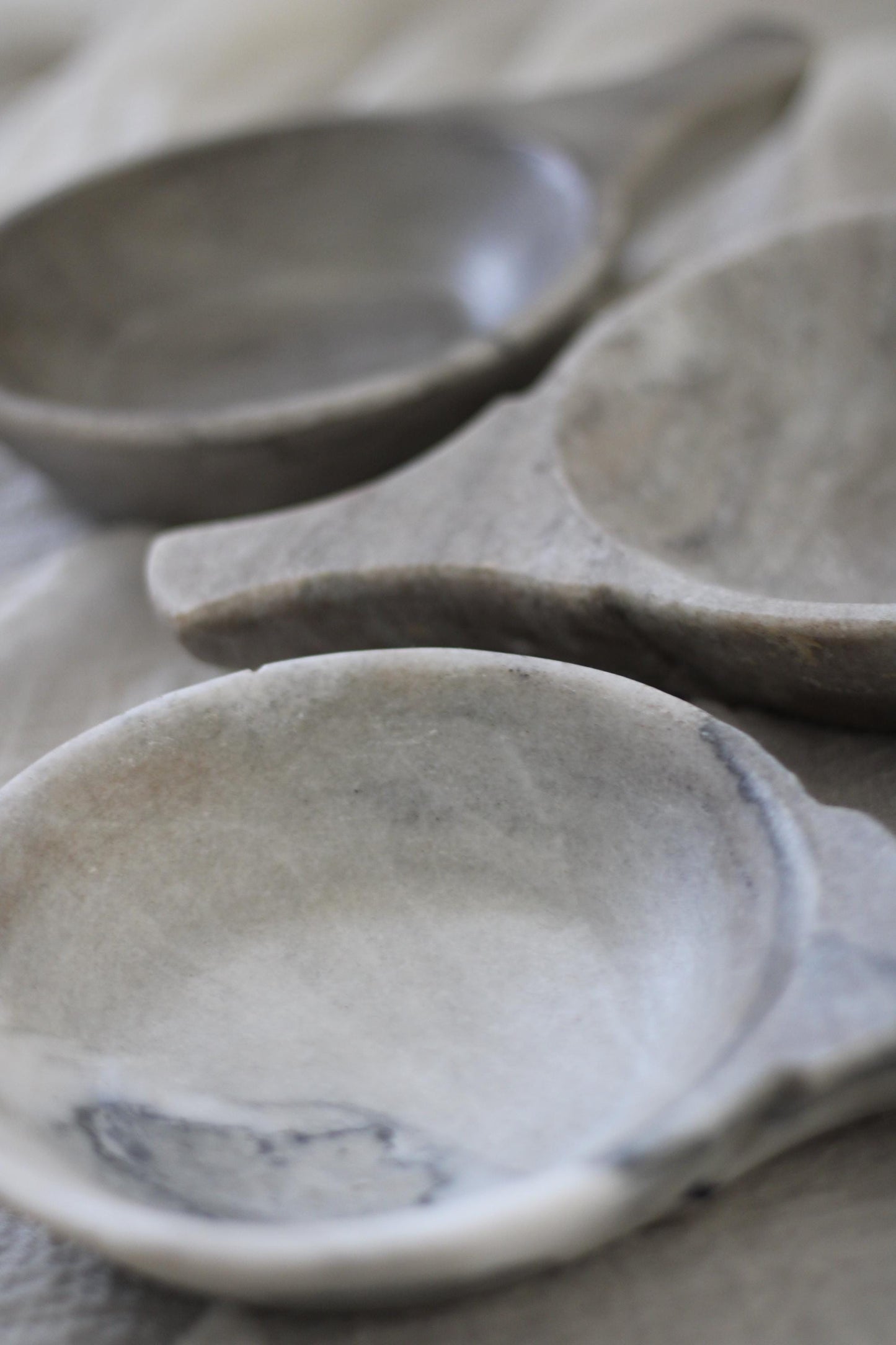 Vintage Marble Bowl With Handle