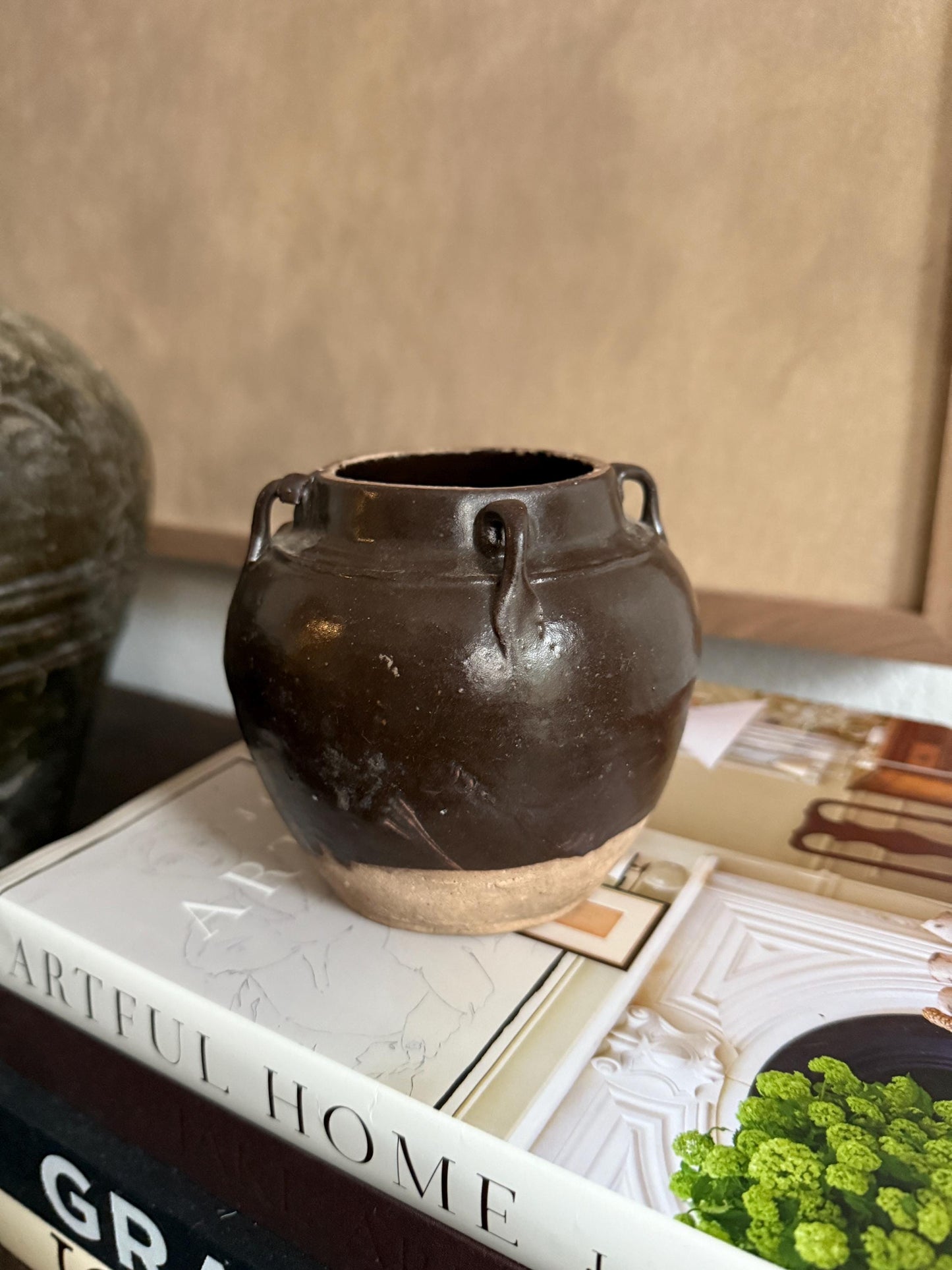 Antique Brown Chinese Pot Primitive Vessel