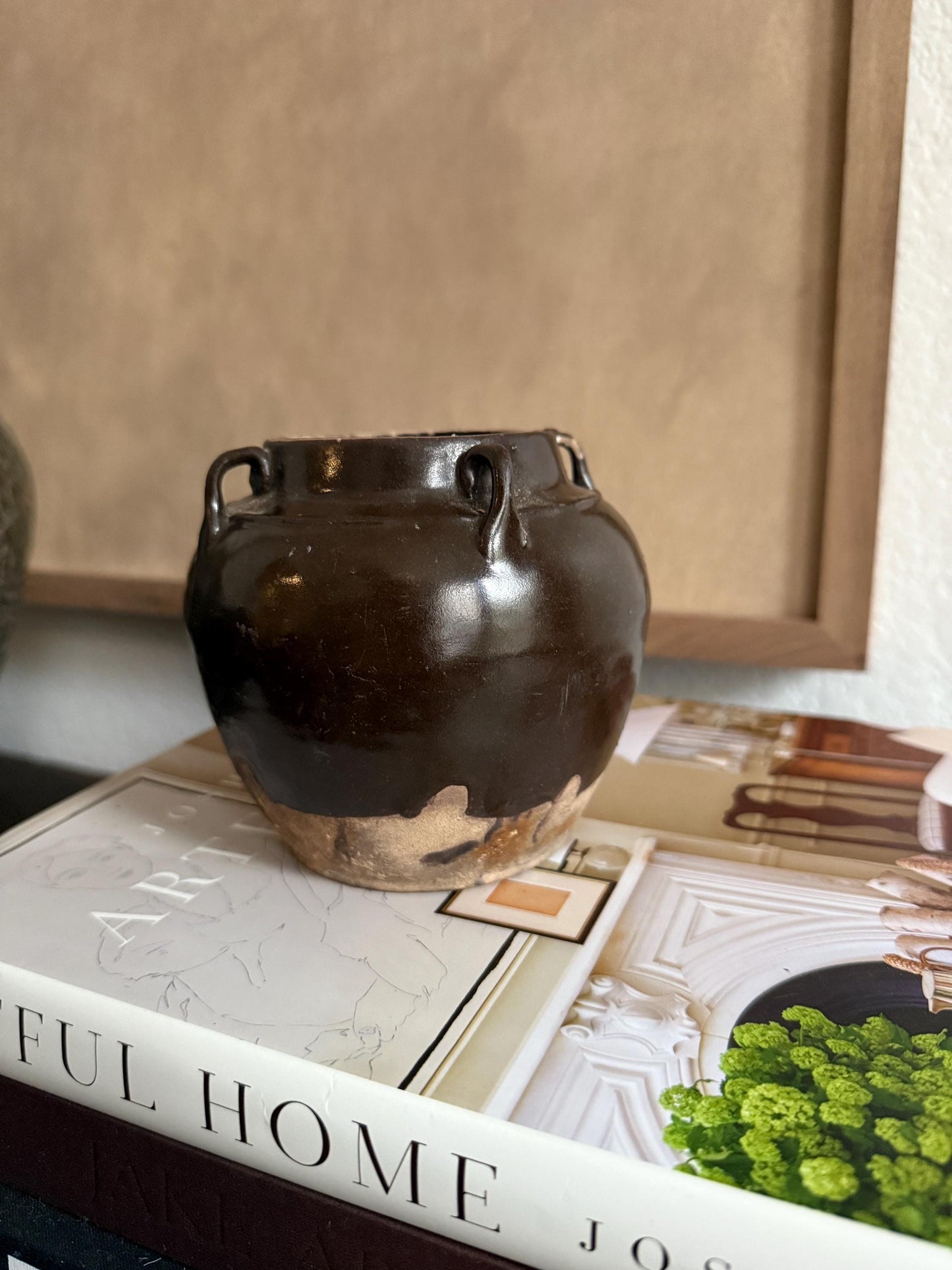 Antique Brown Chinese Pot Primitive Vessel