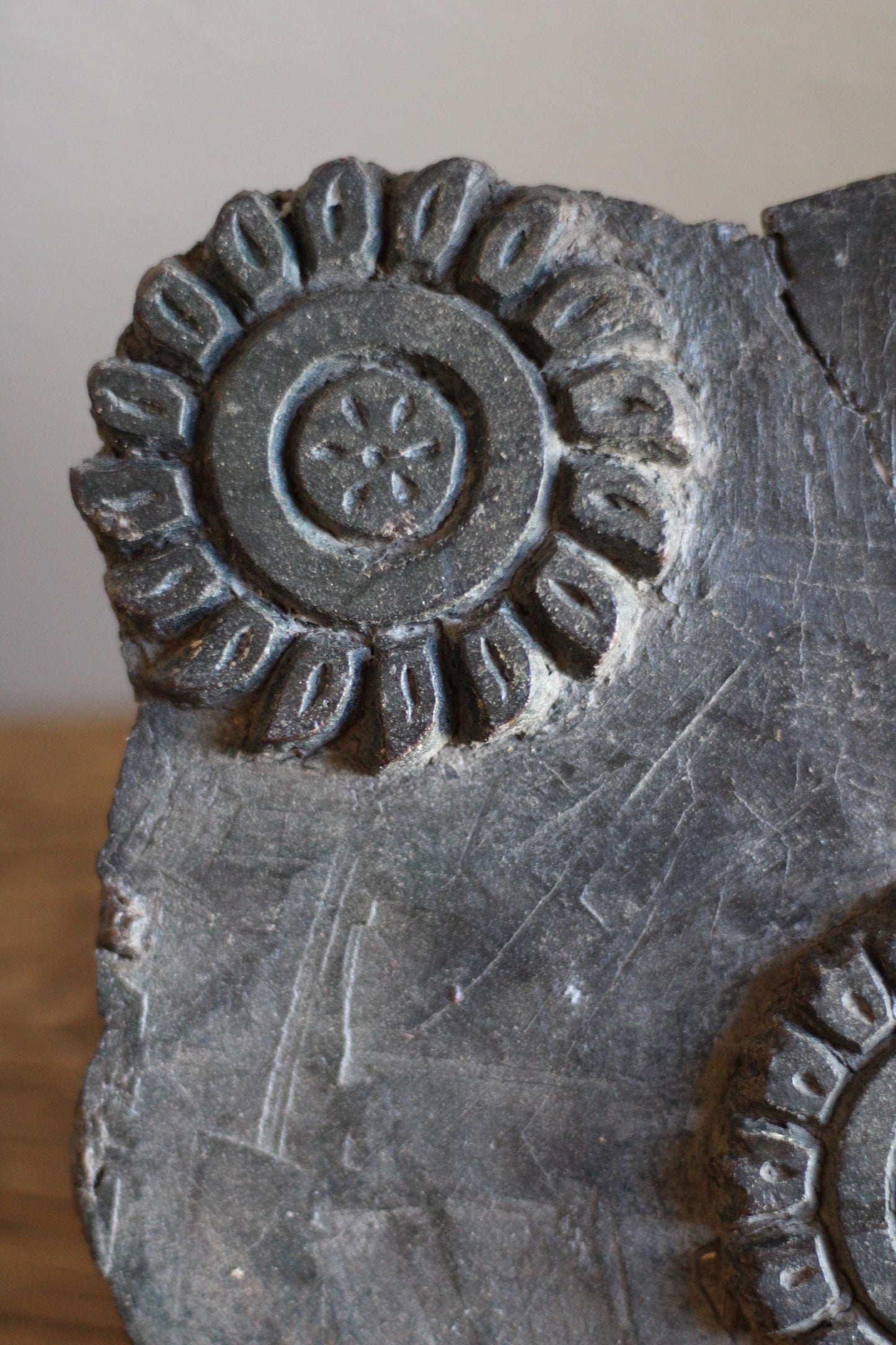 Large Vintage Textile Block Stamp
