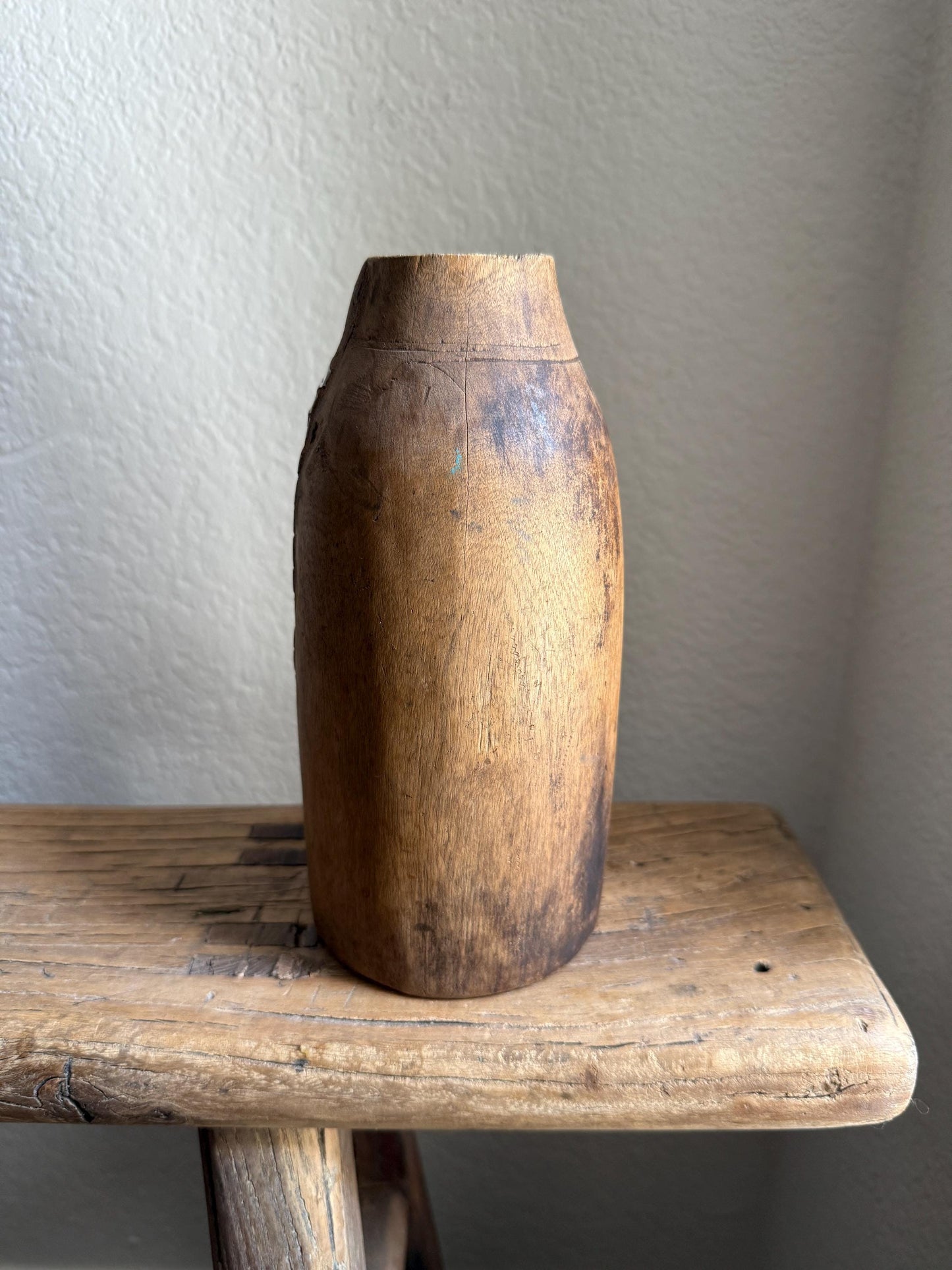 Vintage African Tutsi Wooden Vase