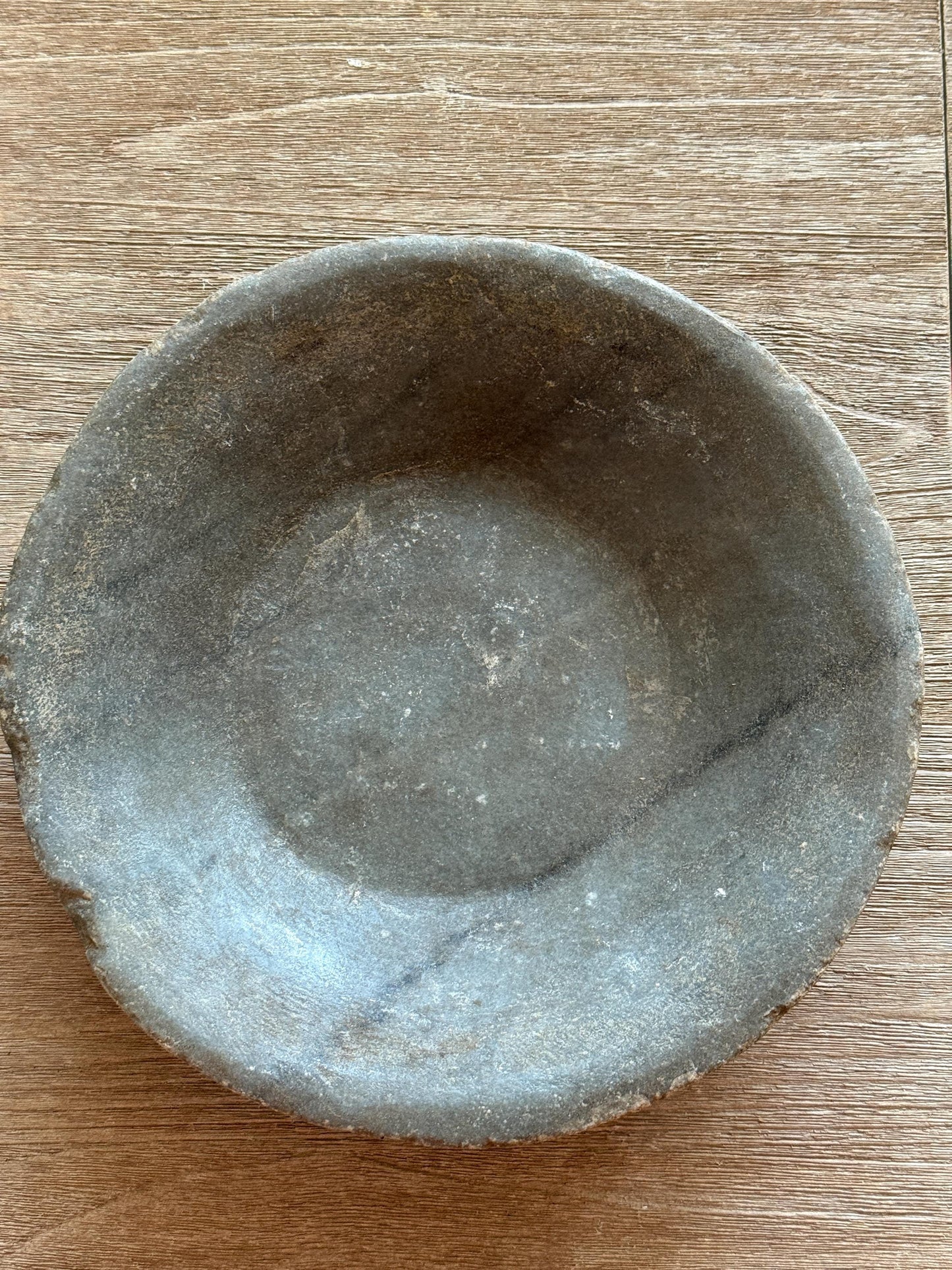 Large Vintage Raw Stone Bowl