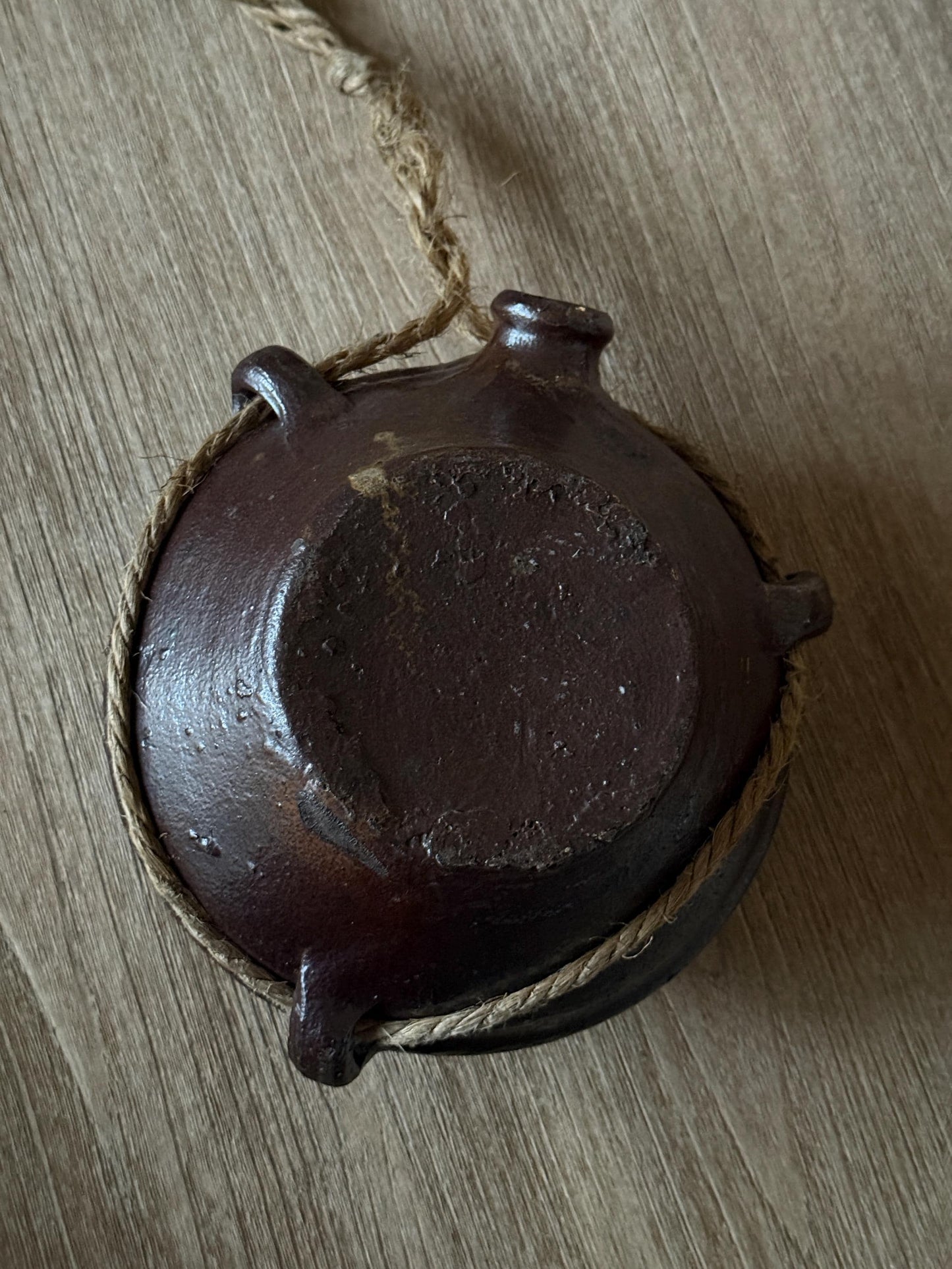 Antique French Terracotta Pitcher Flask