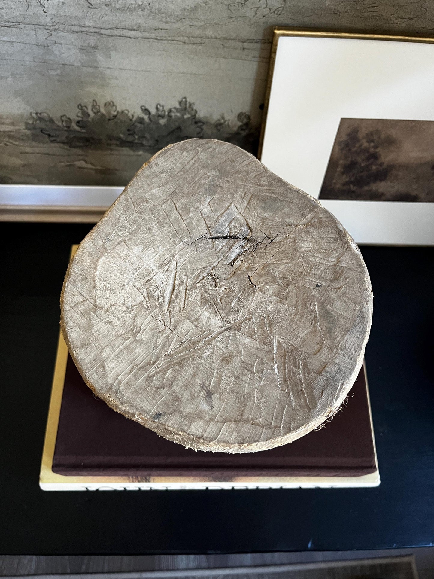 Round Vintage African Mini Senufo Stool